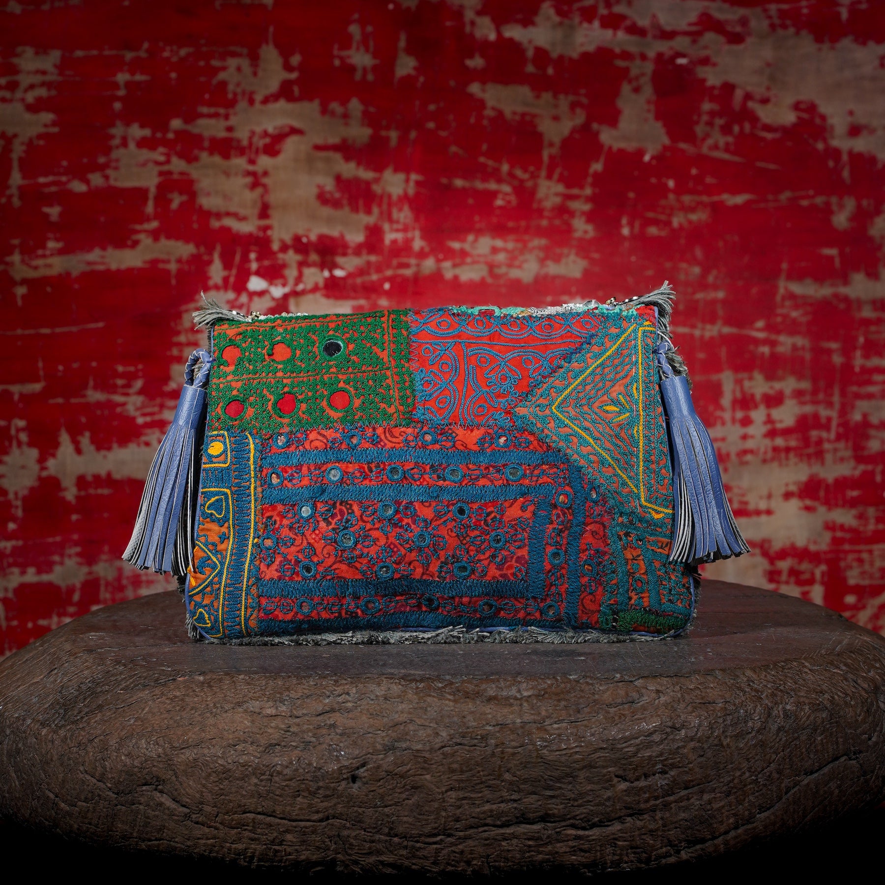 Sky Blue Banjara Clutch 006