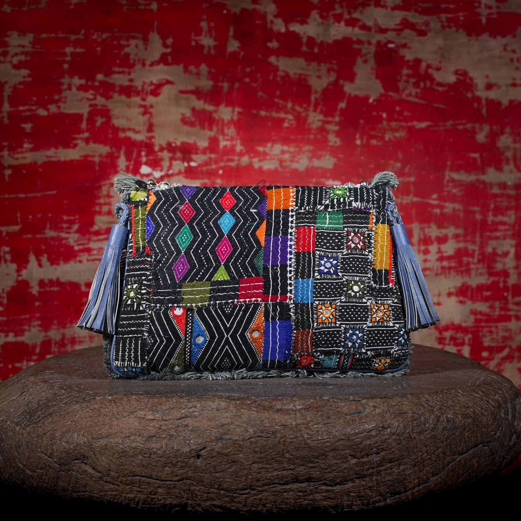 Sky Blue Banjara Clutch 007