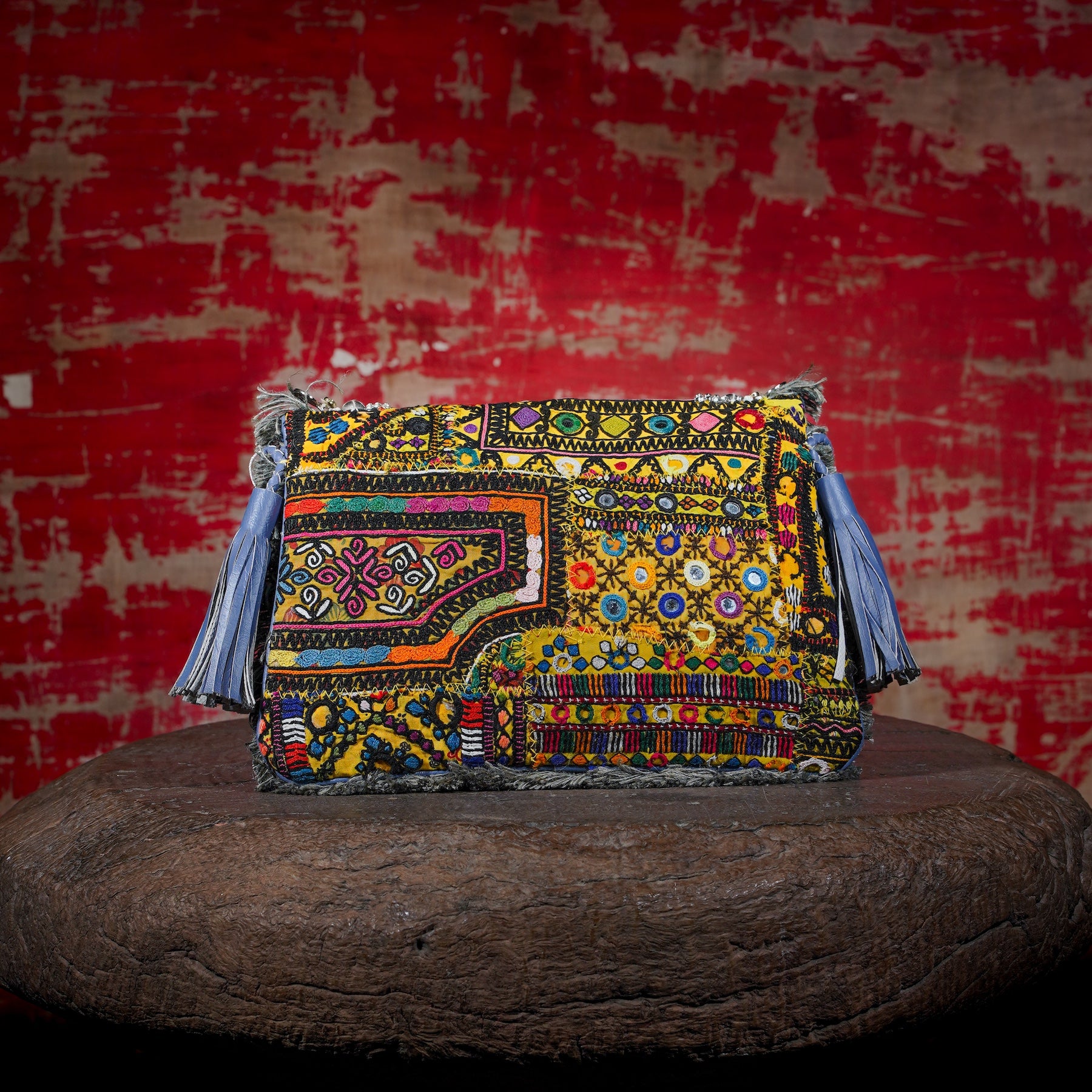 Sky Blue Banjara Clutch 013
