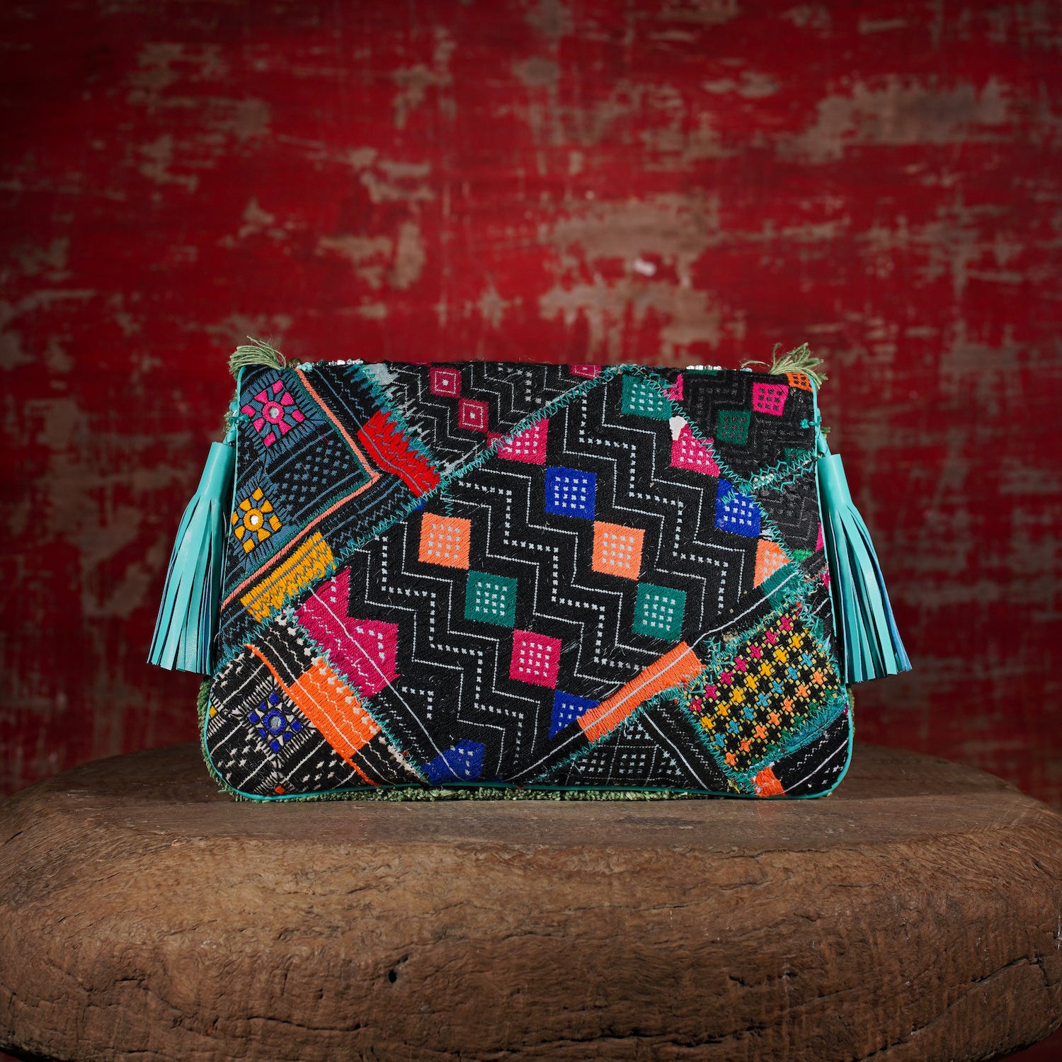 Turquoise Banjara Clutch 009