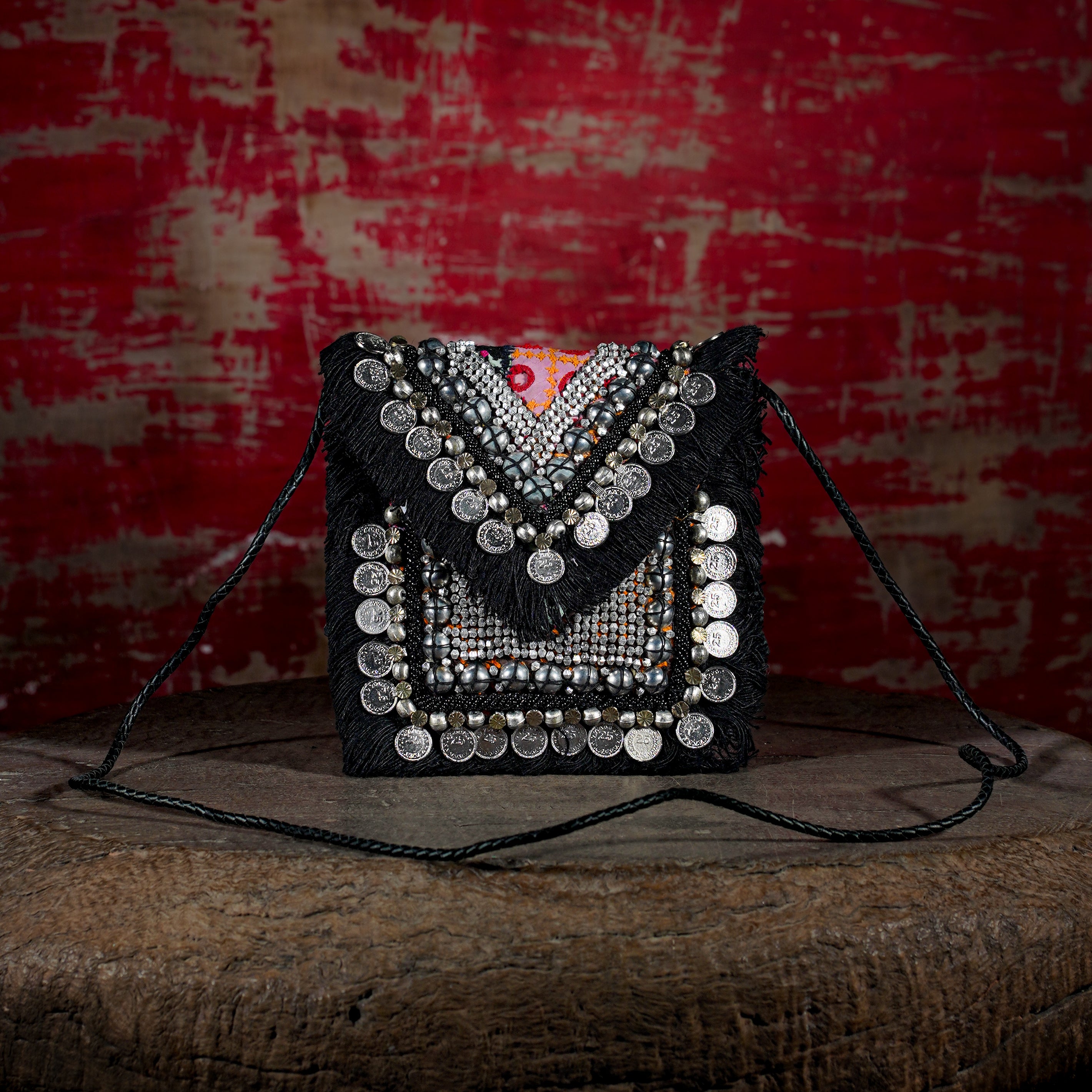 Black Banjara Minion Clutch 015
