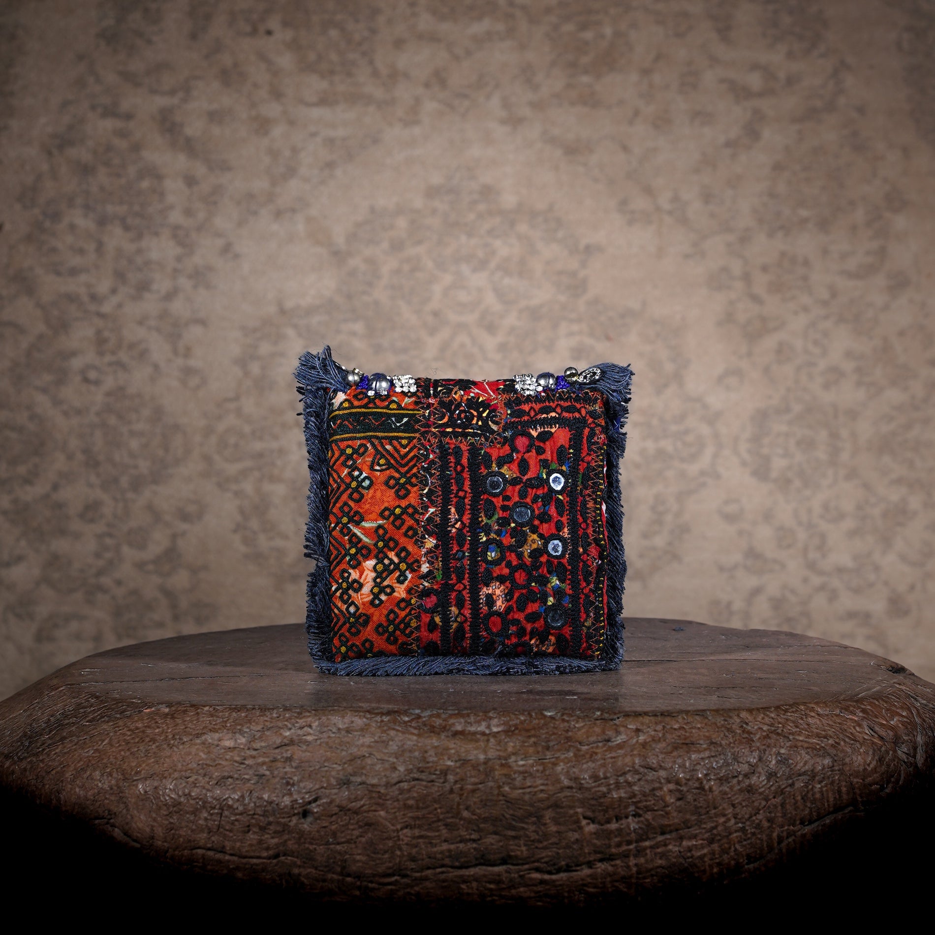 Blue Banjara Minion Clutch 017