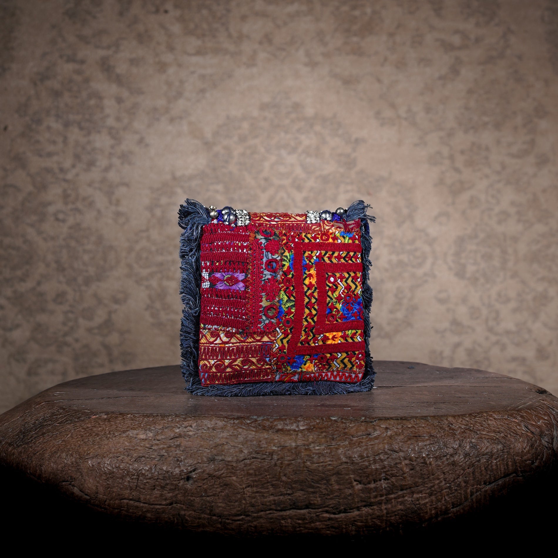 Blue Banjara Minion Clutch 018