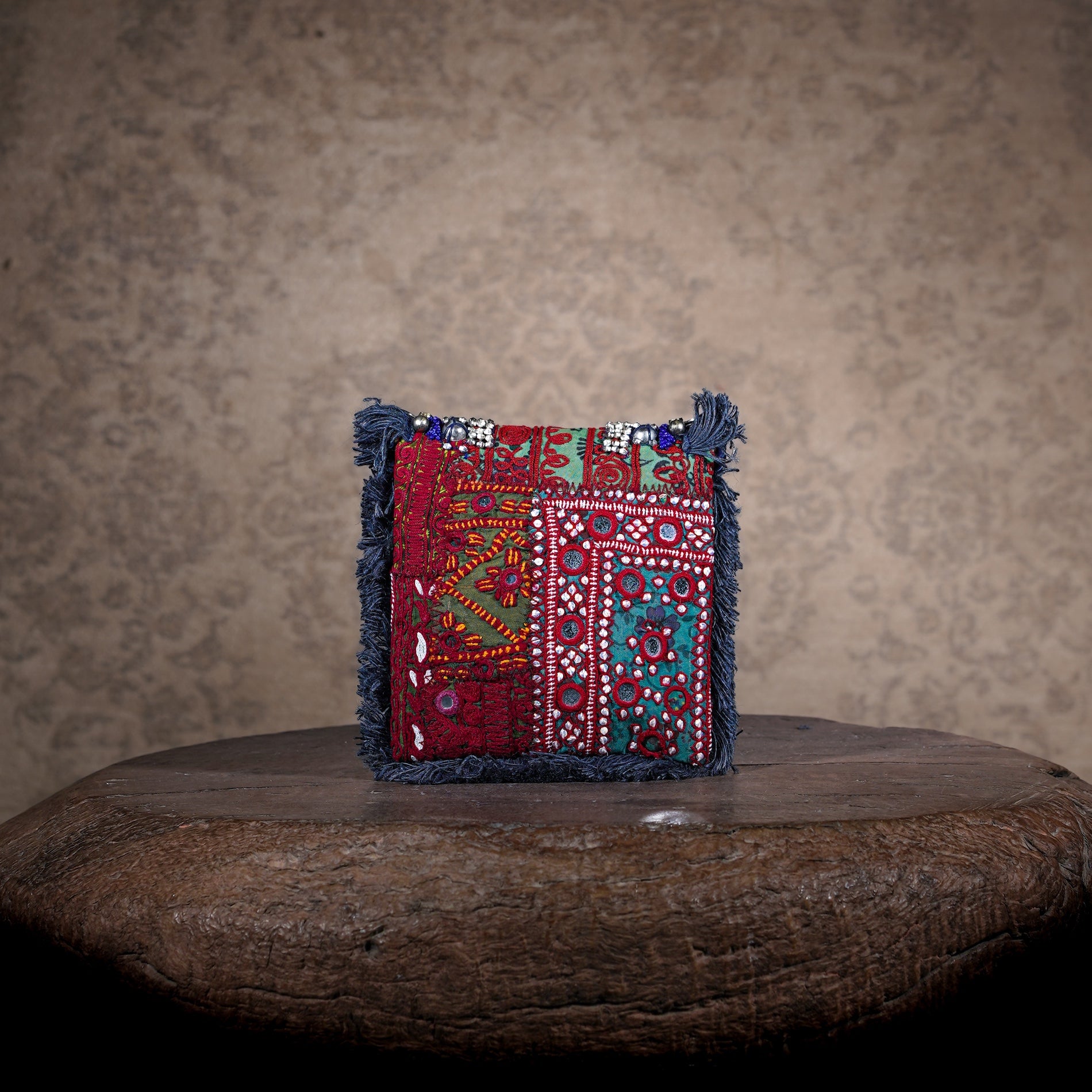 Blue Banjara Minion Clutch 021