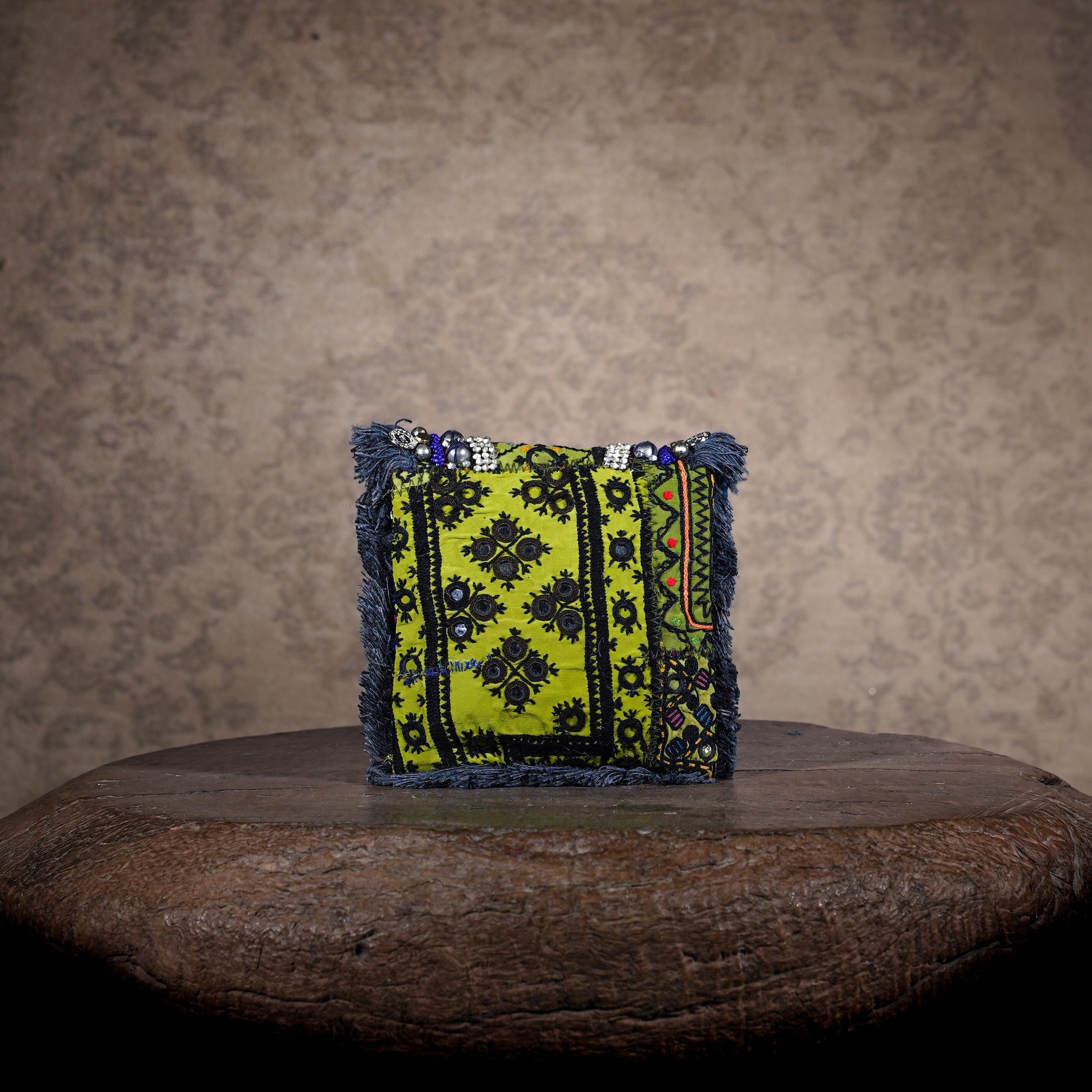Blue Banjara Minion Clutch 024