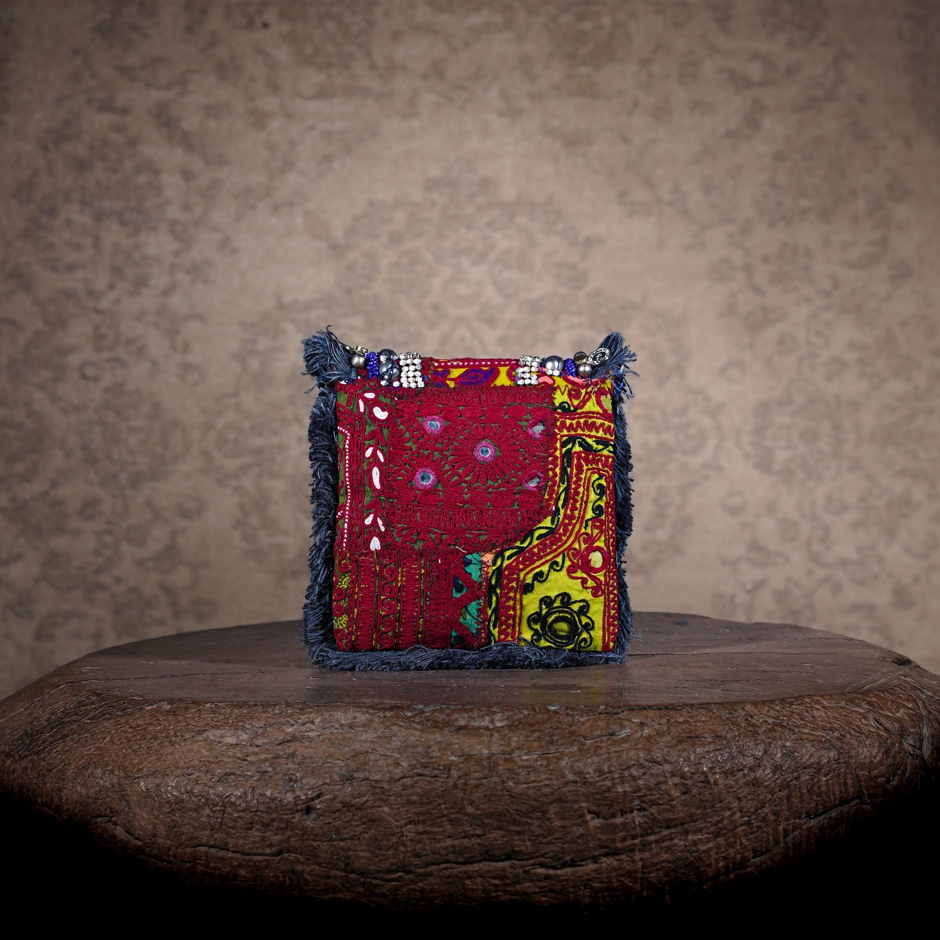 Blue Banjara Minion Clutch 027