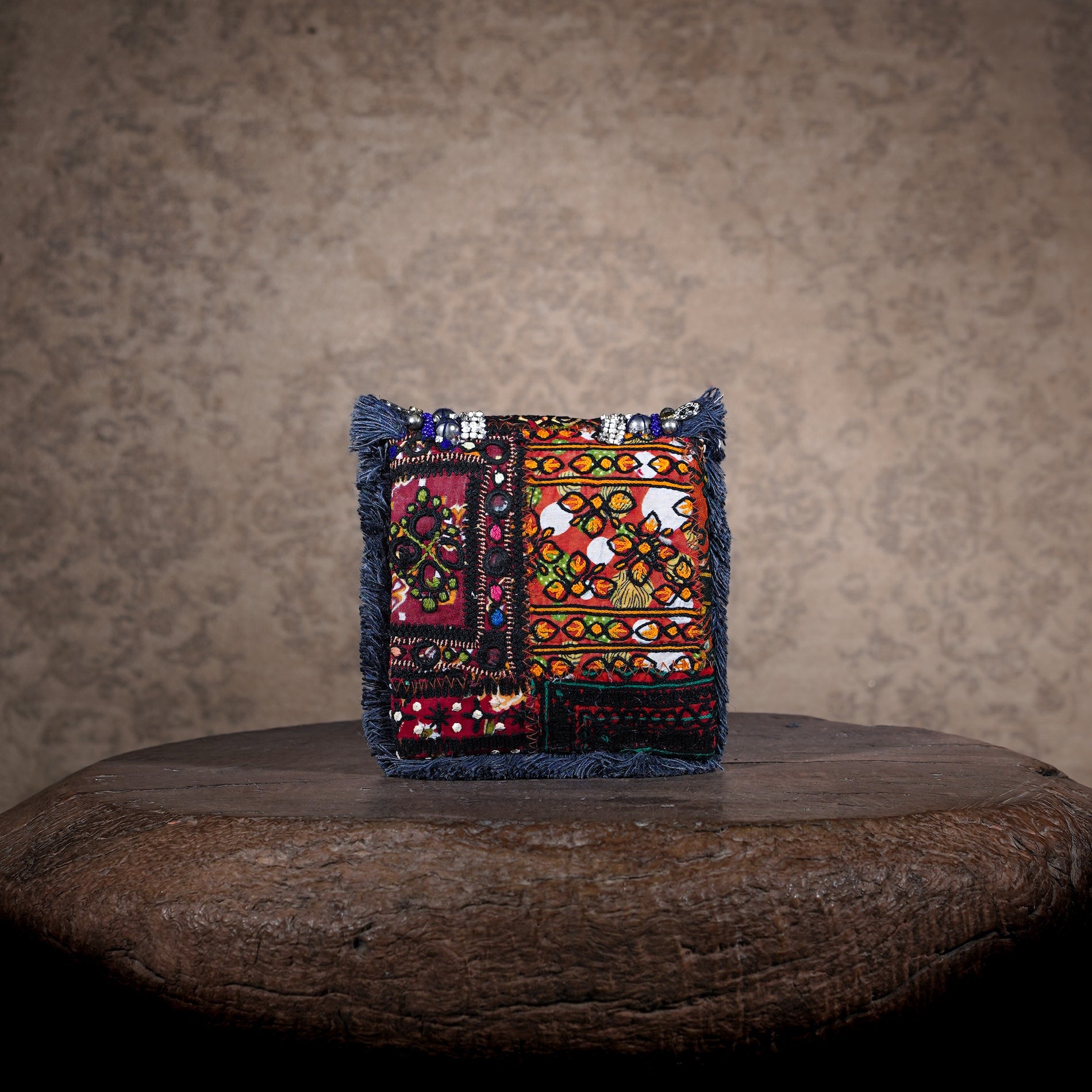 Blue Banjara Minion Clutch 029