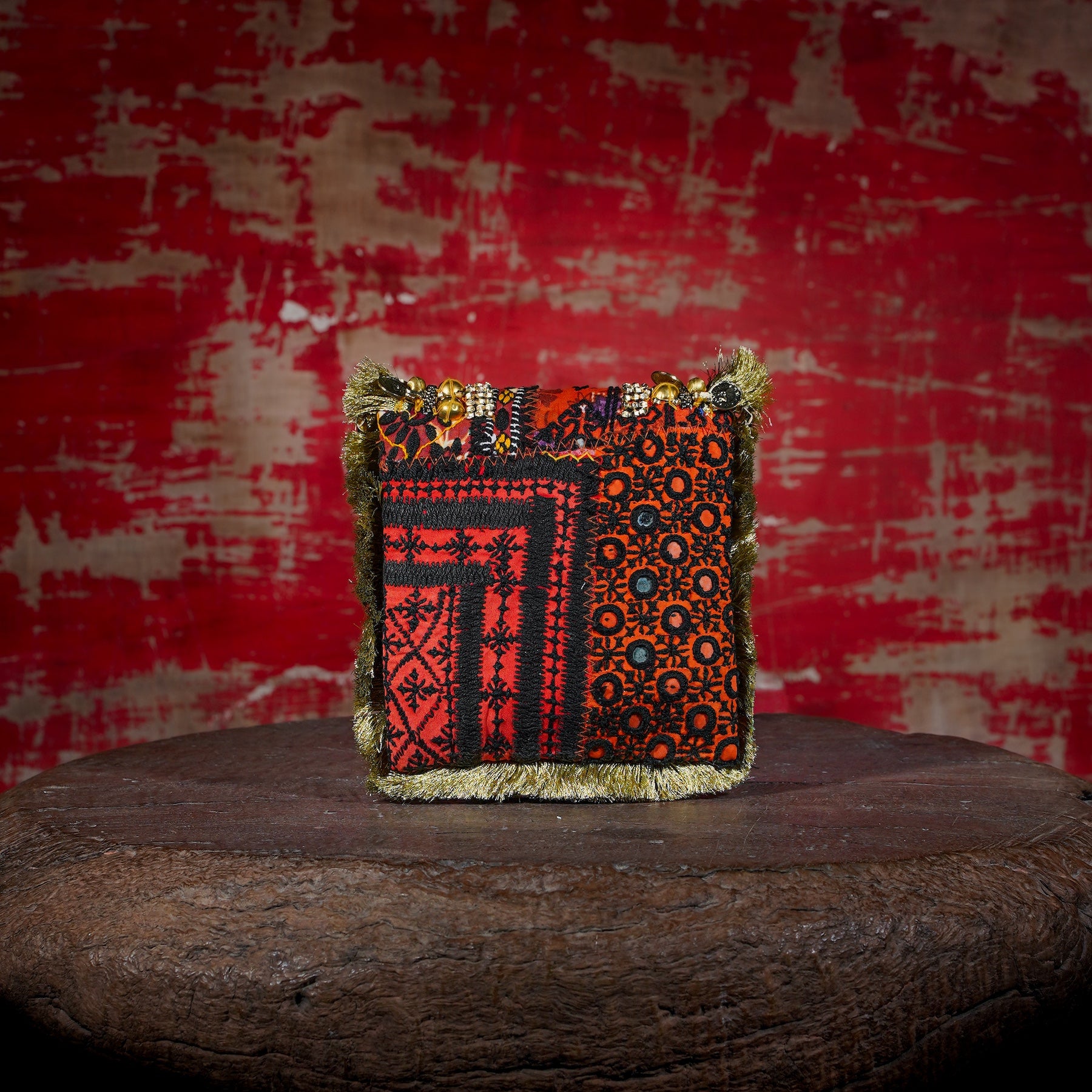 Gold Banjara Minion Clutch 022