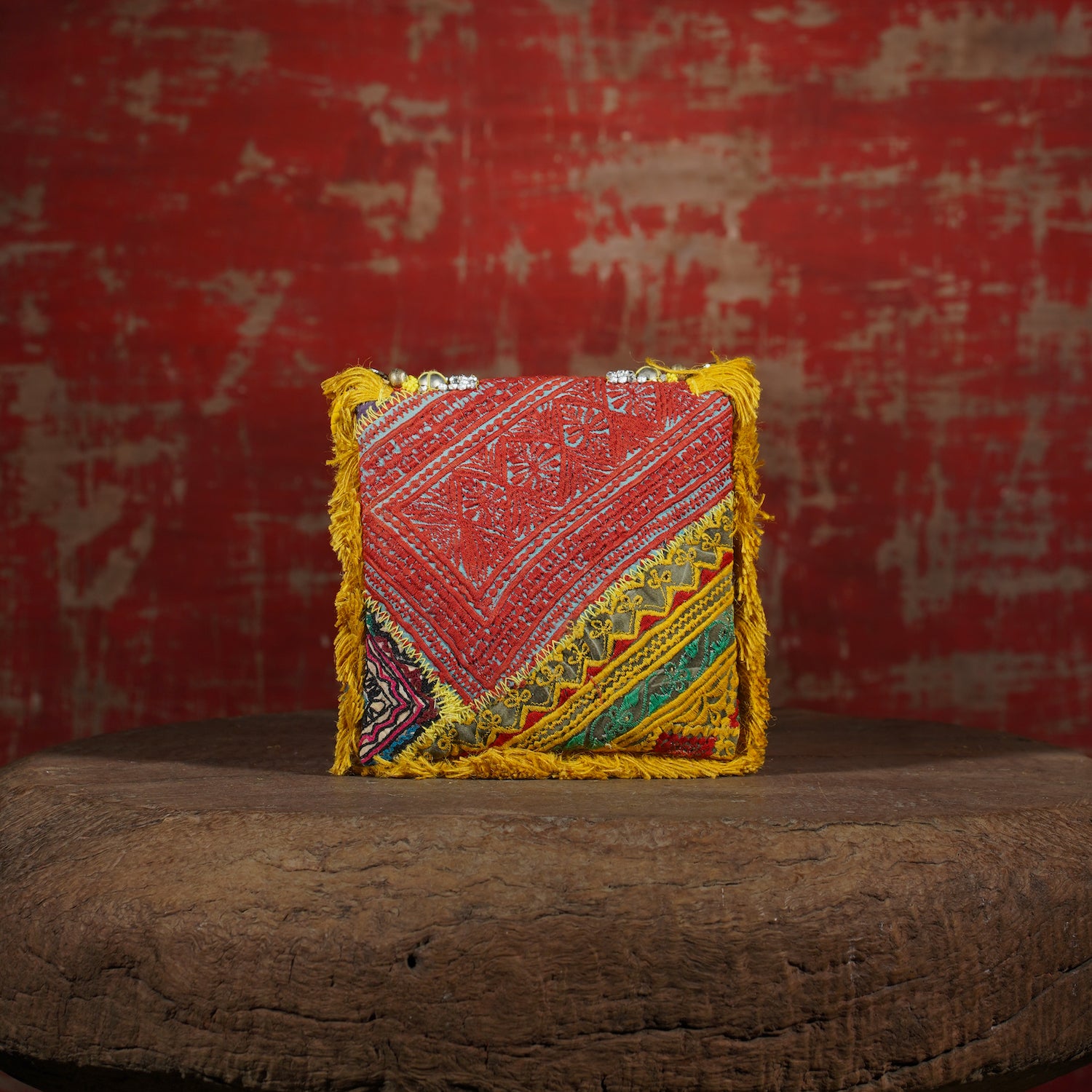 Mustard Banjara Minion Clutch 008