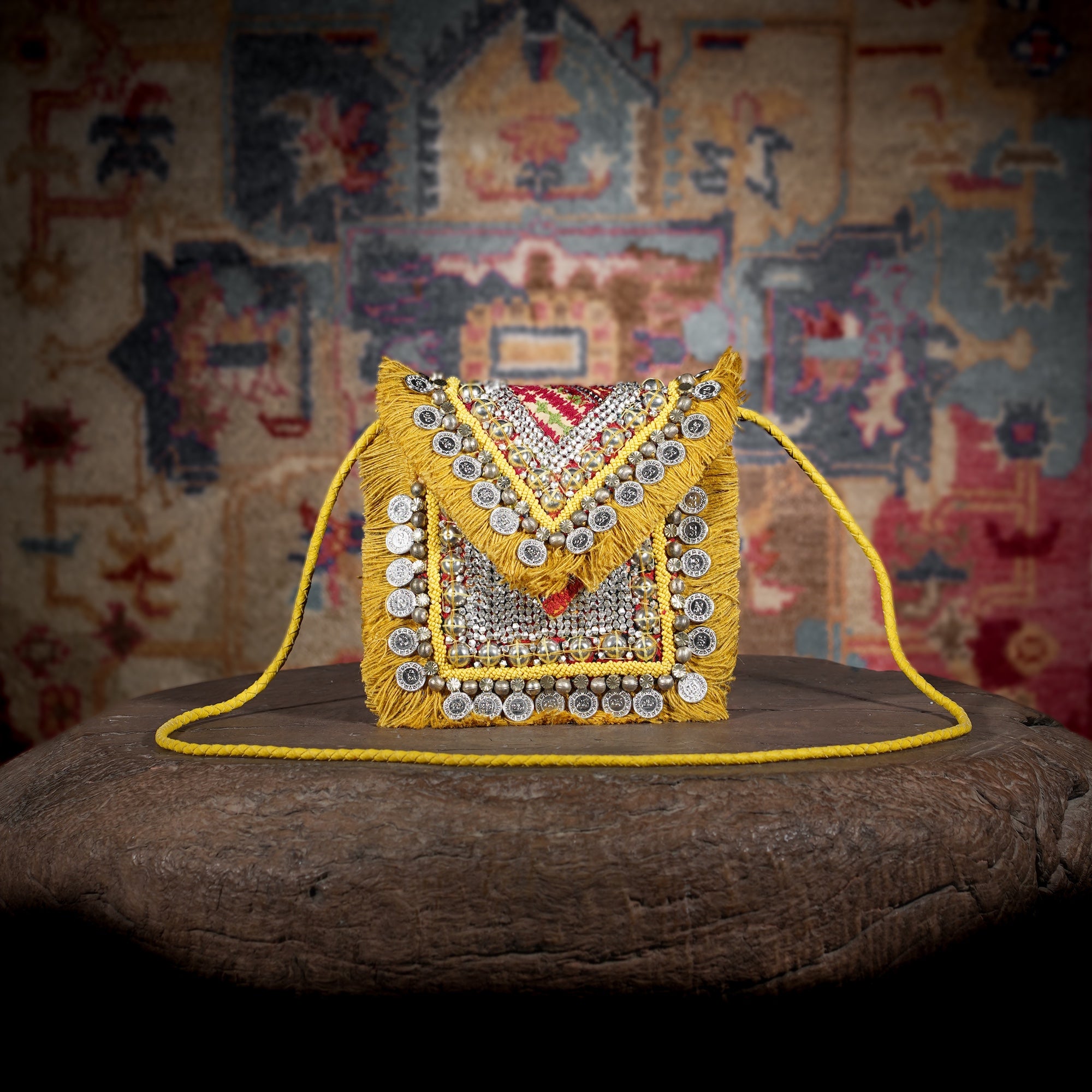 Mustard Banjara Minion Clutch 018