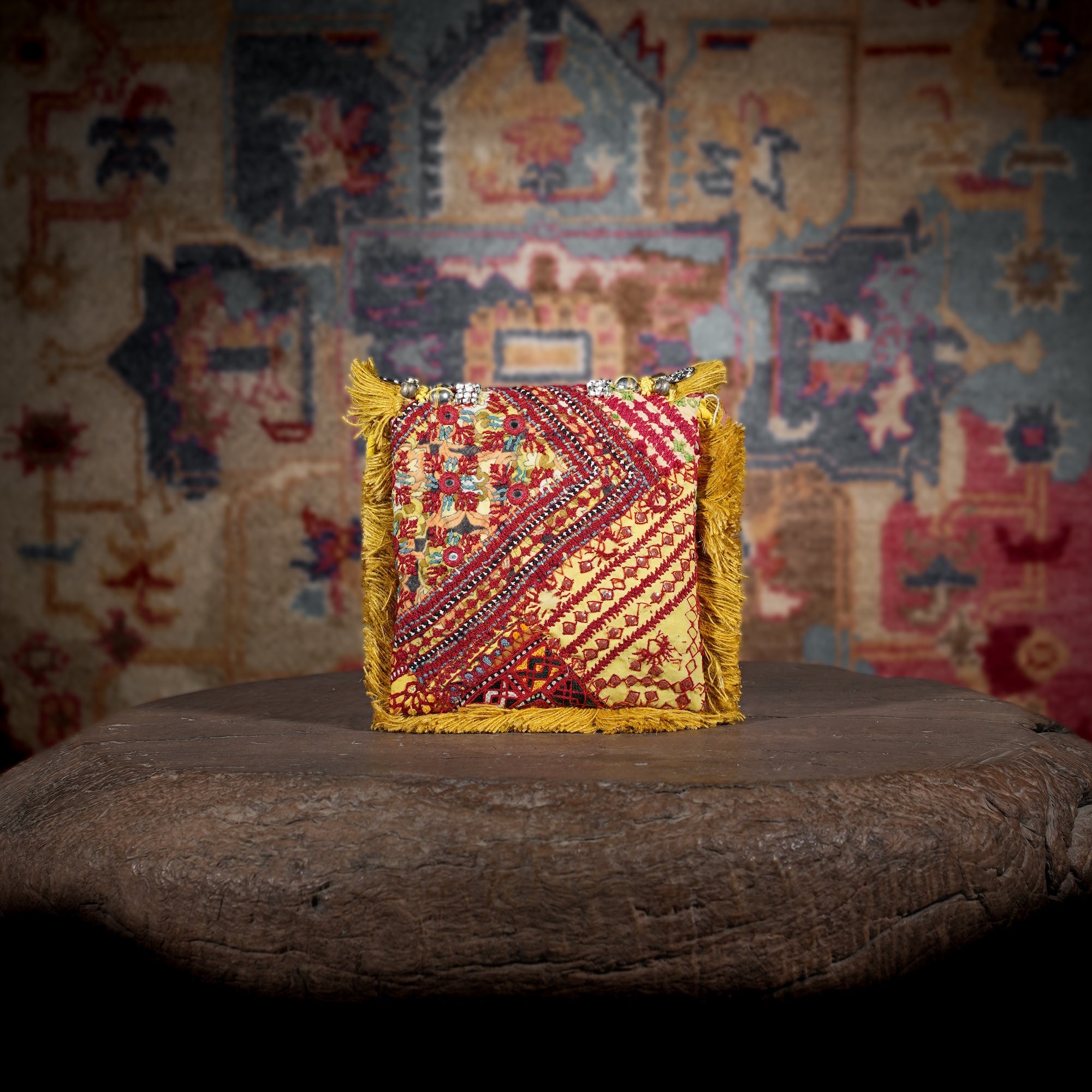 Mustard Banjara Minion Clutch 018