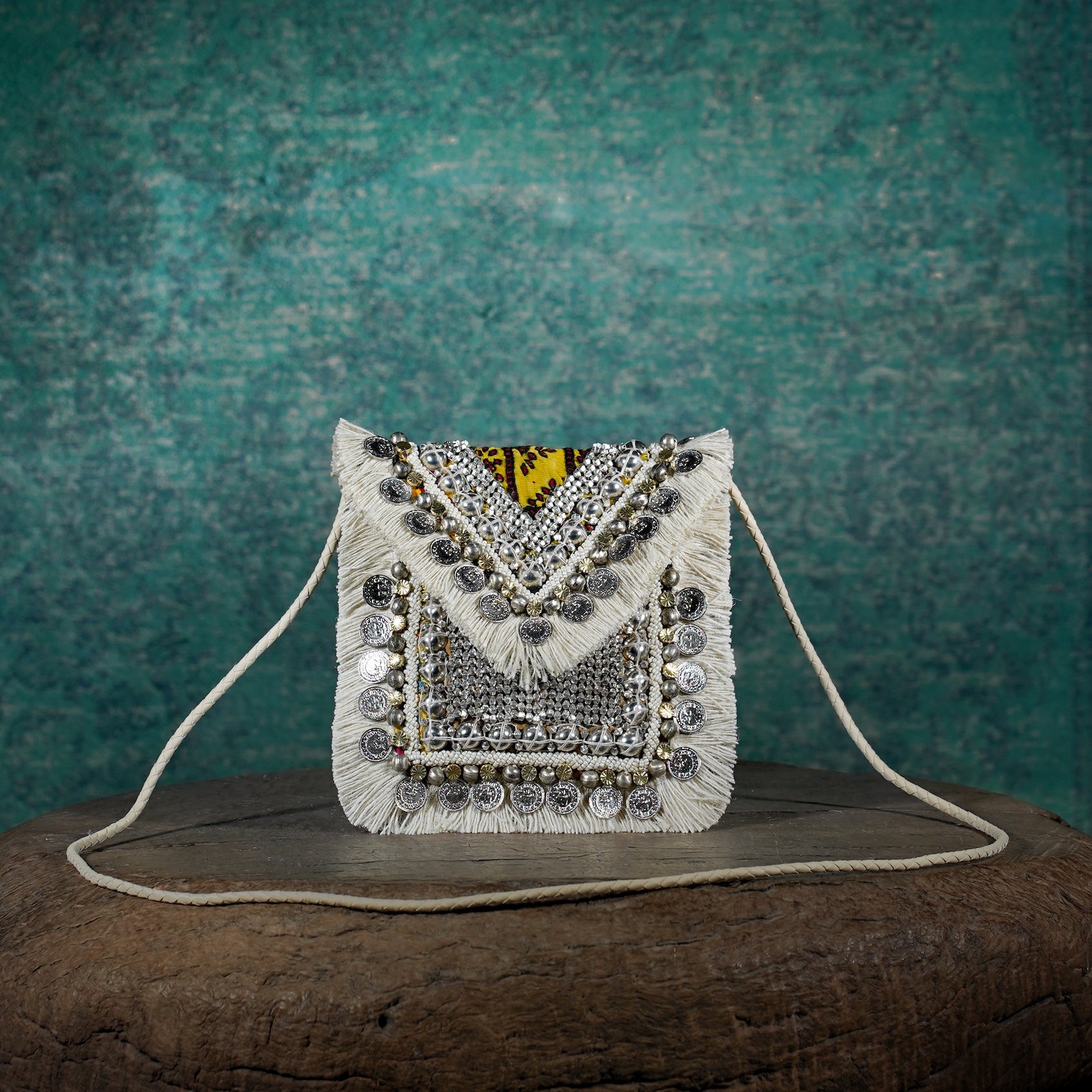 Off White Banjara Minion Clutch 017