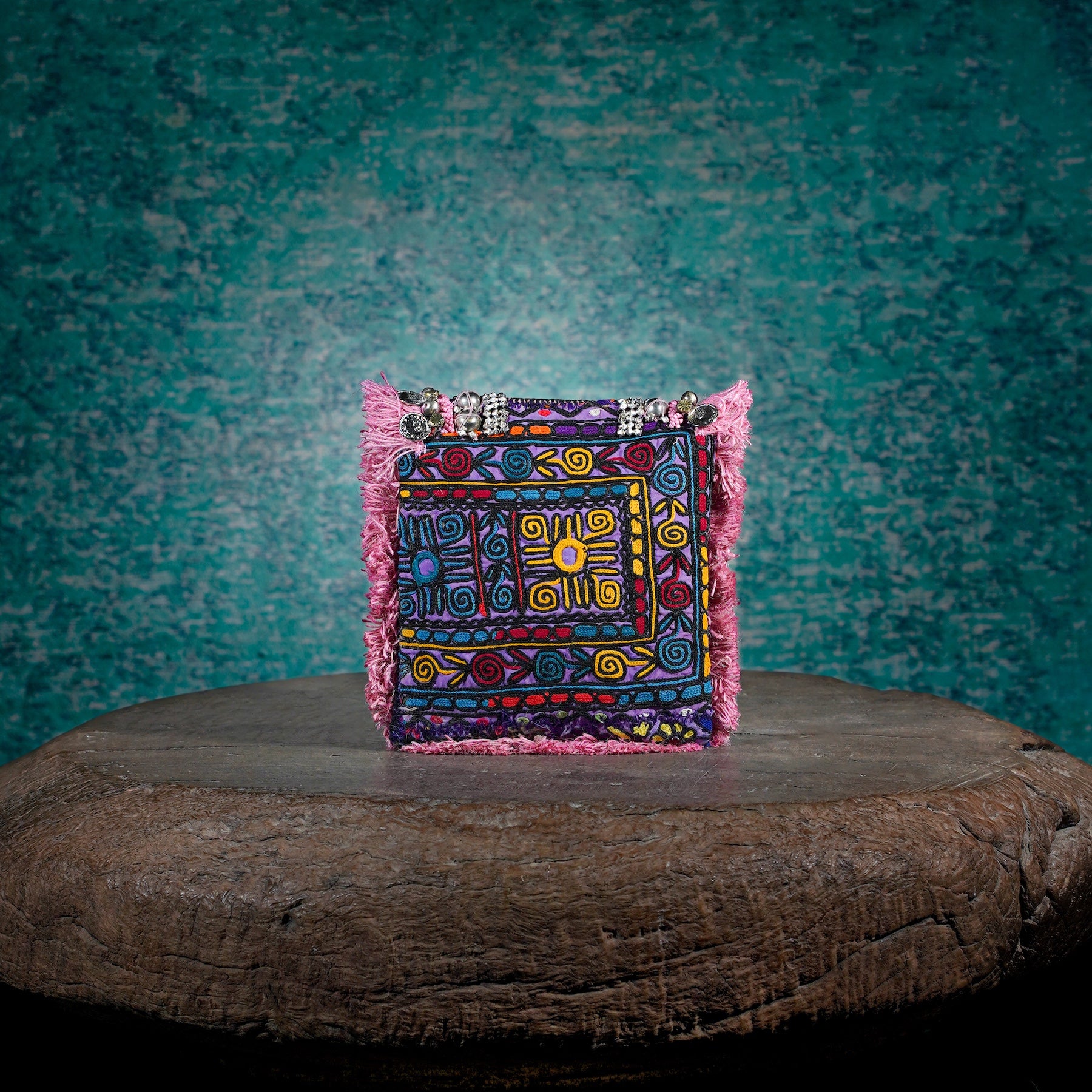 Pink Banjara Minion Clutch 011