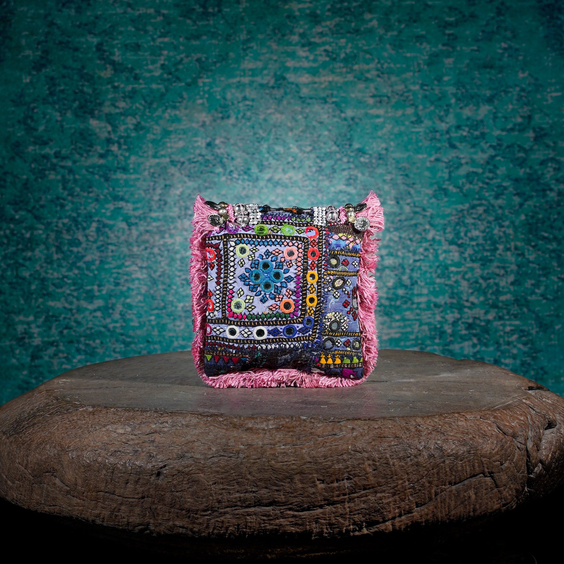 Pink Banjara Minion Clutch 018