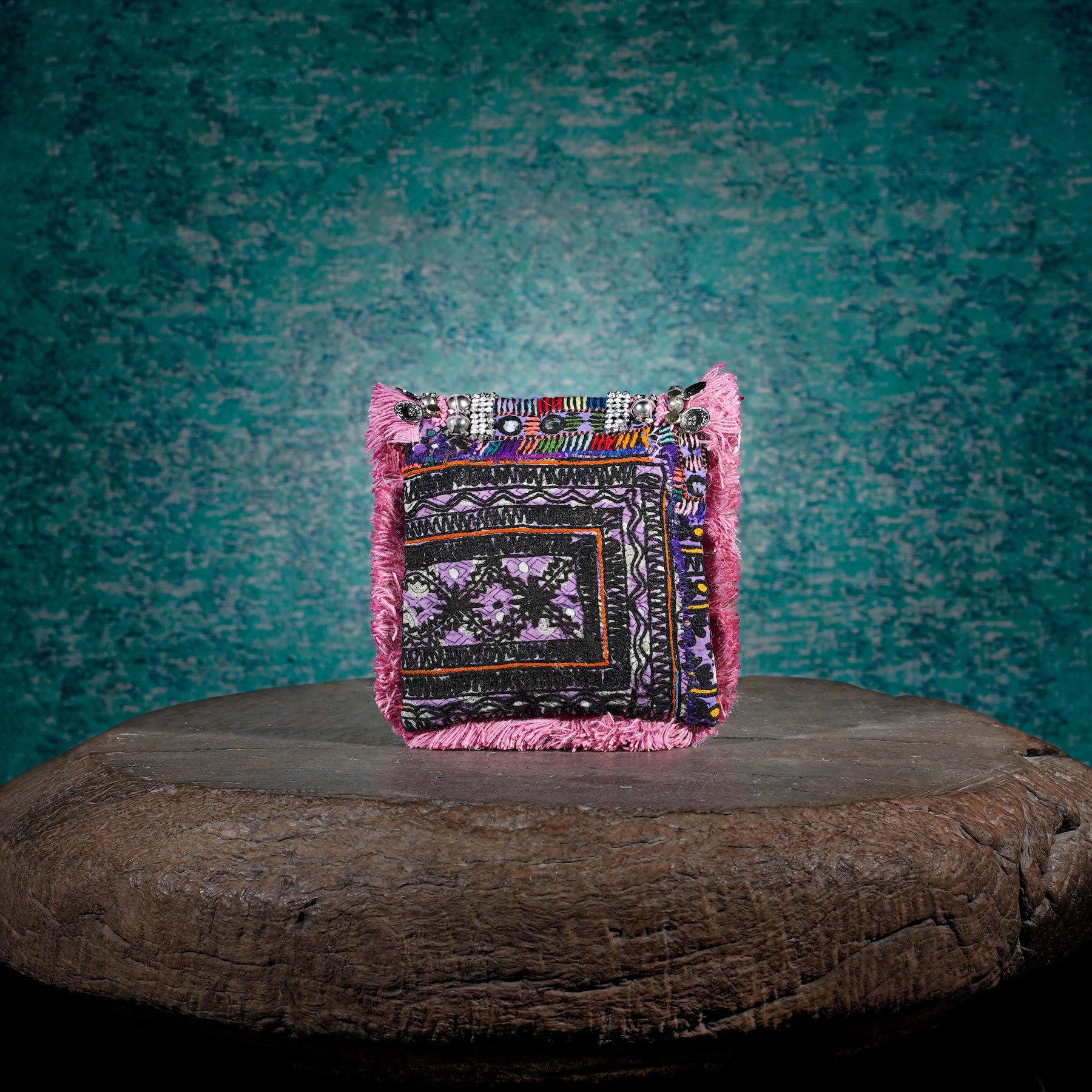 Pink Banjara Minion Clutch 019