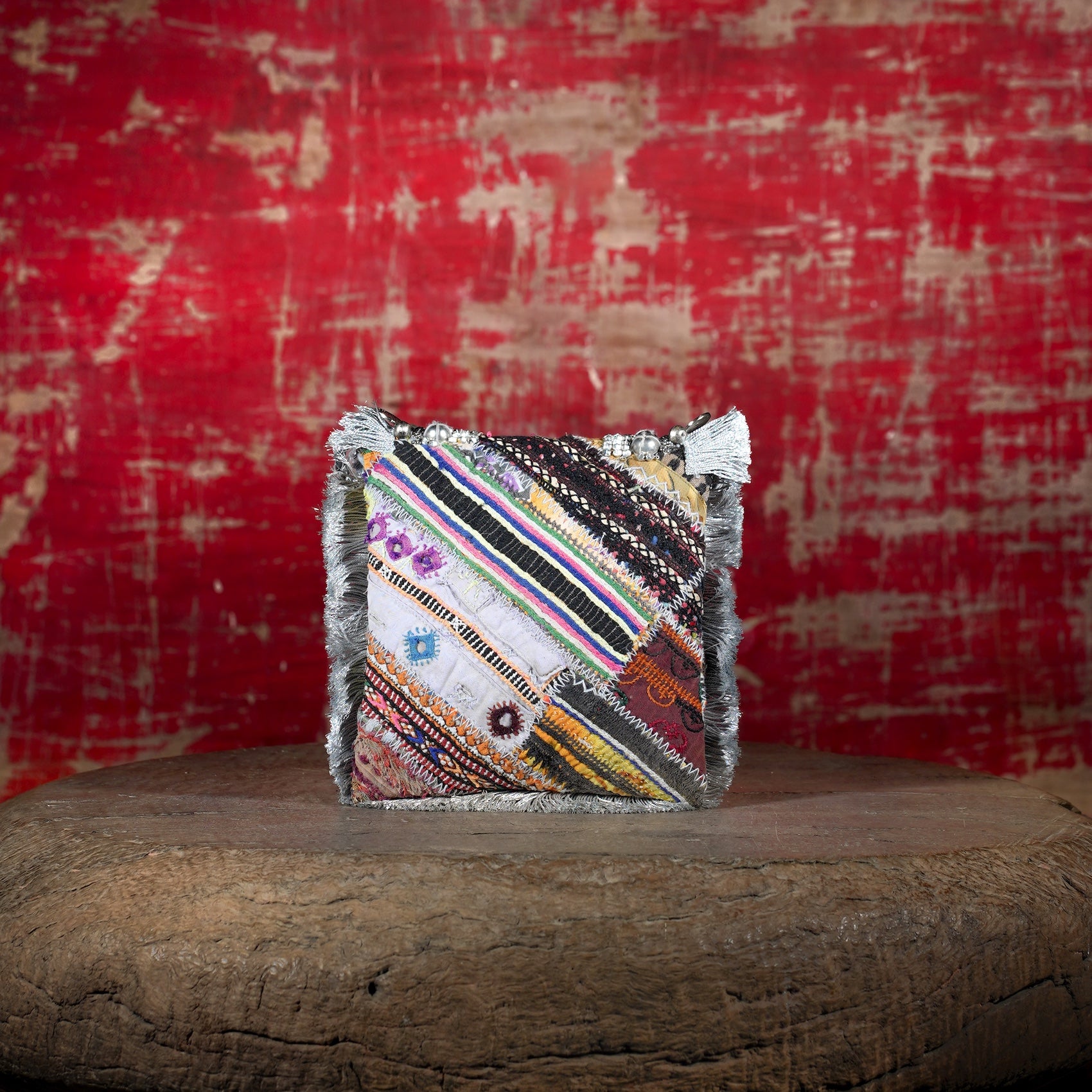 Silver Banjara Minion Clutch 020