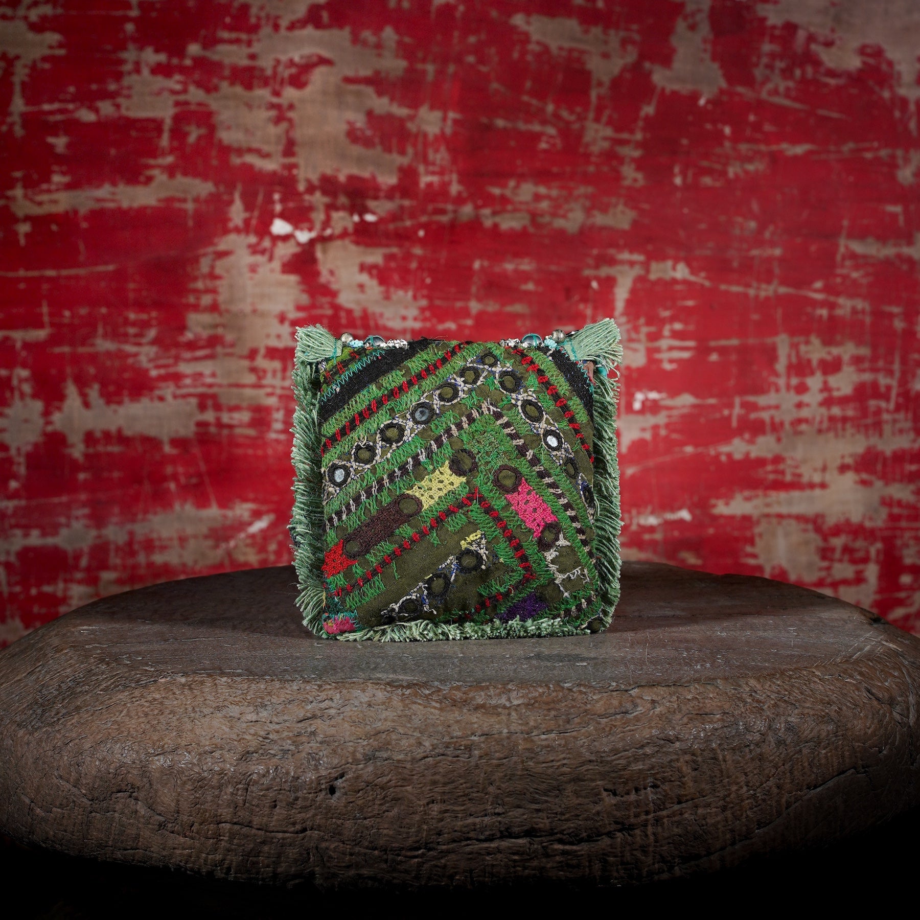 Turquoise Banjara Minion Clutch 013