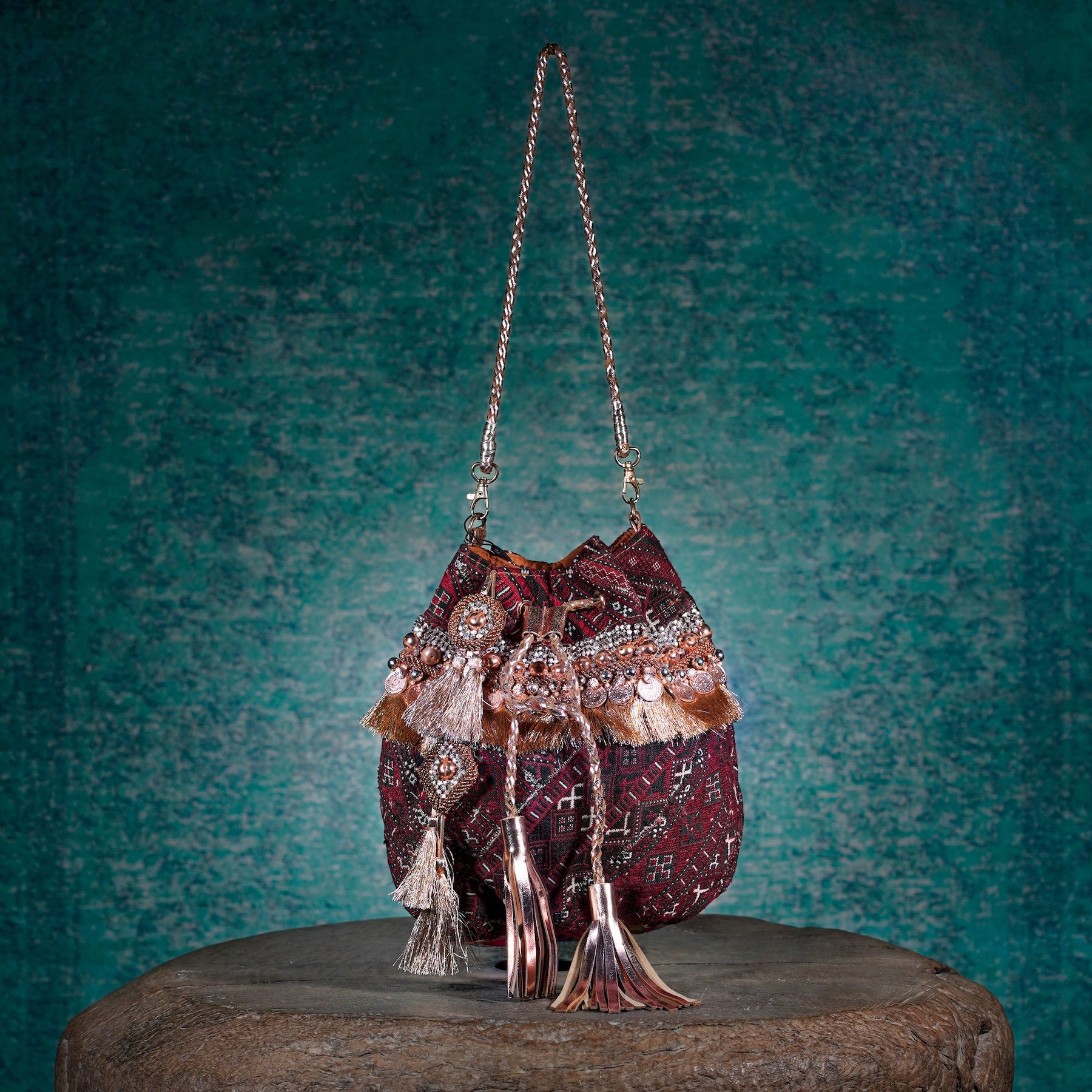 Rose Gold Banjara Potli 026