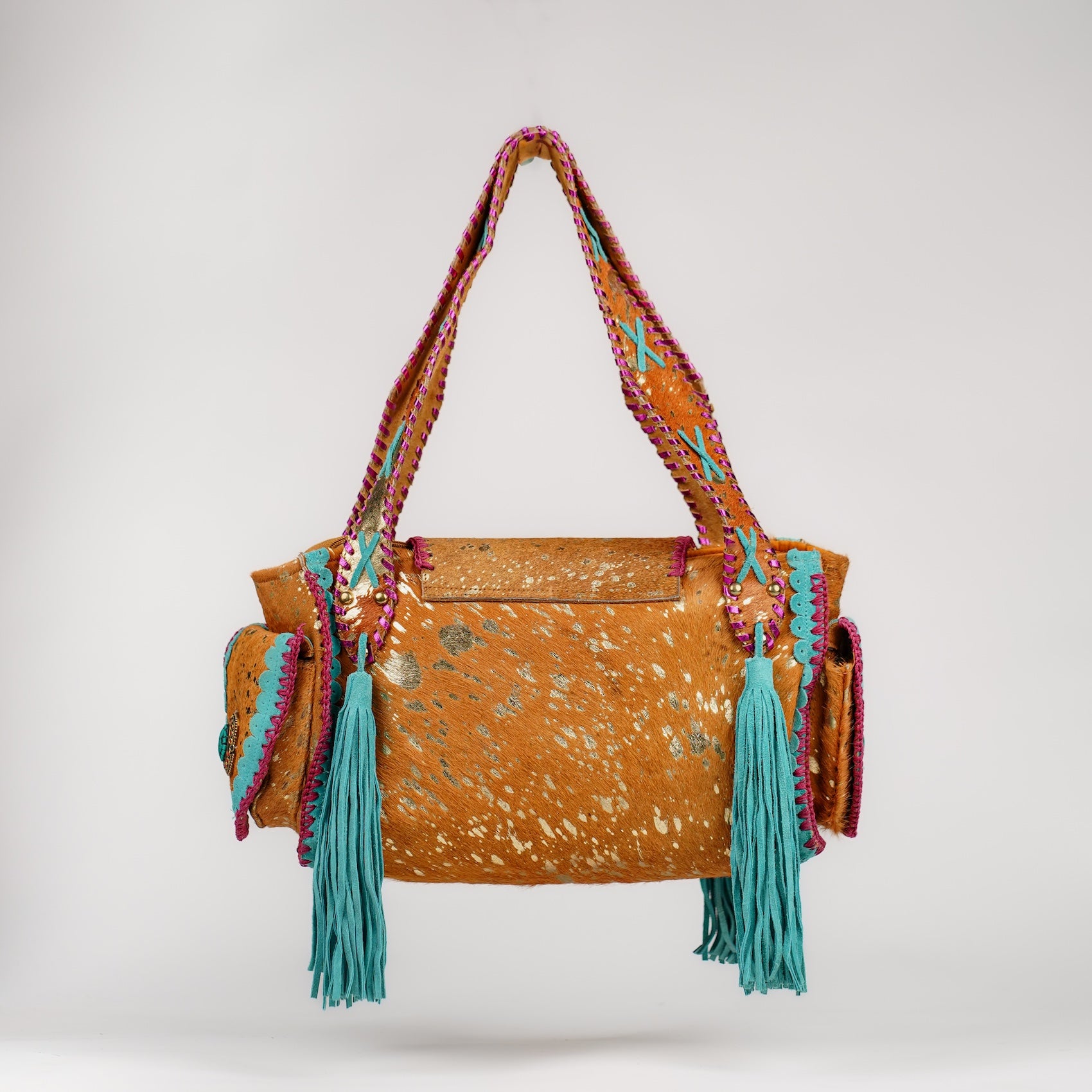 Beige Butterfly Shoulder Bag