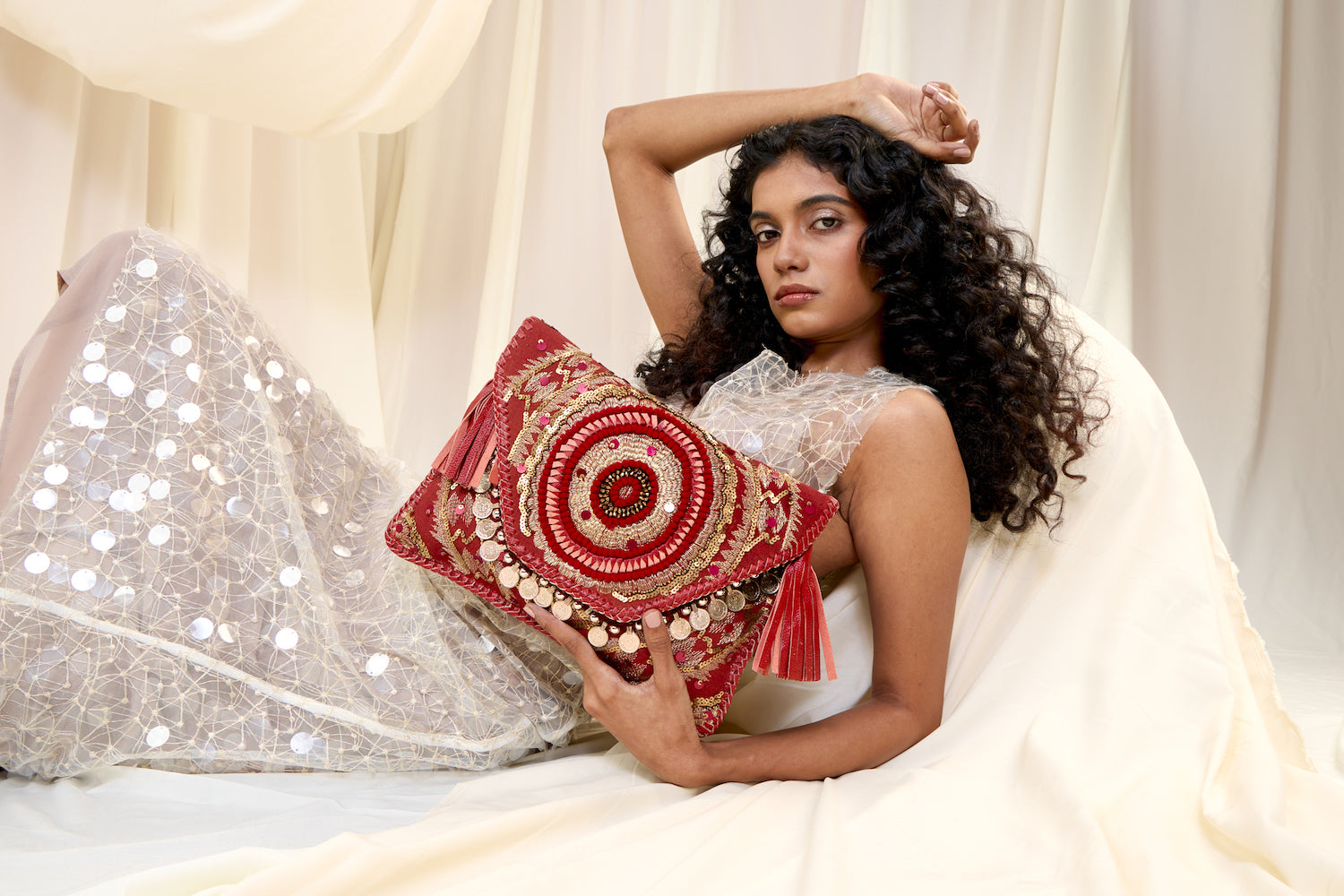 Cotri Clutch - Burgundy