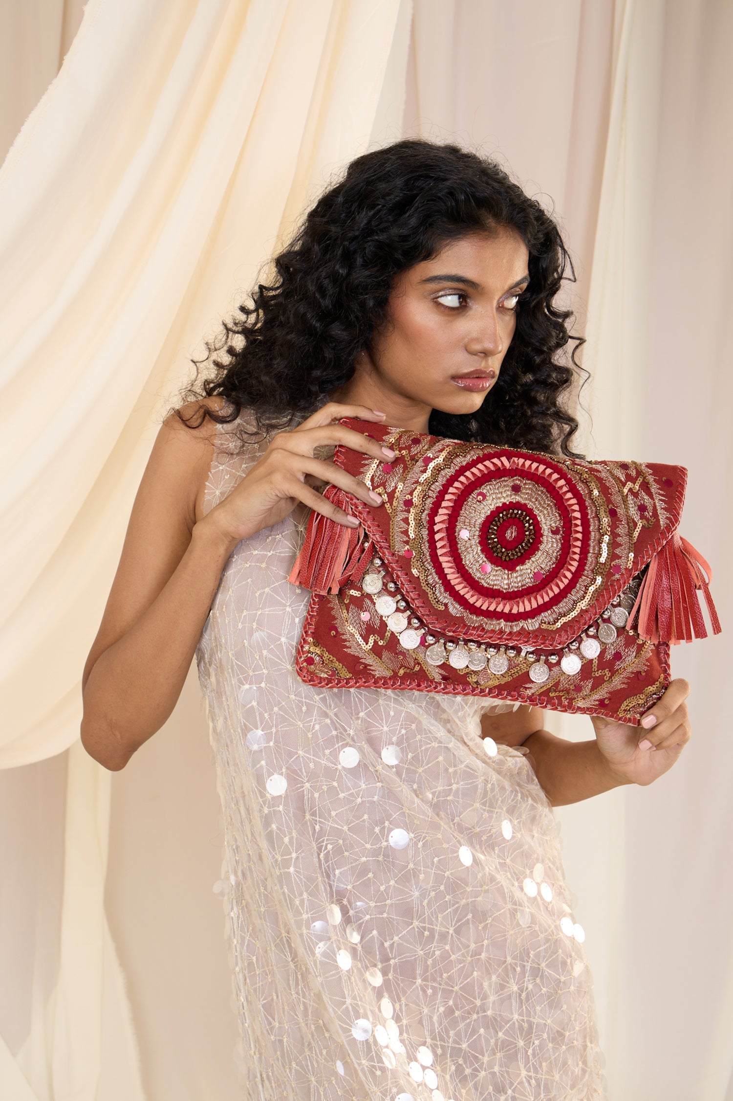 Cotri Clutch - Burgundy