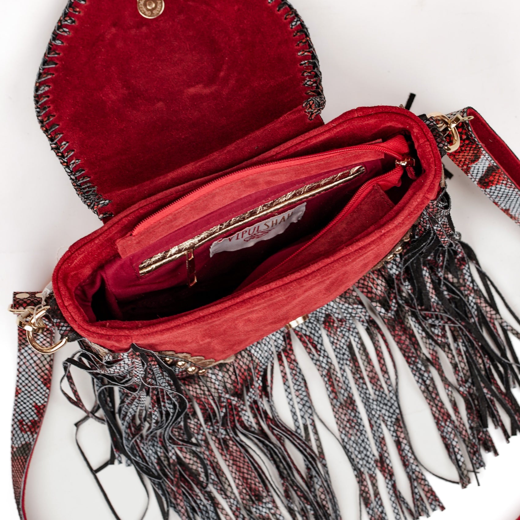 Red Cheval Saddle Bag