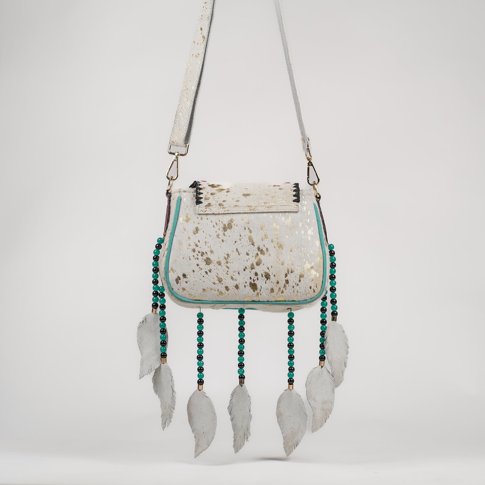 Cream Dreamcatcher Saddle Bag