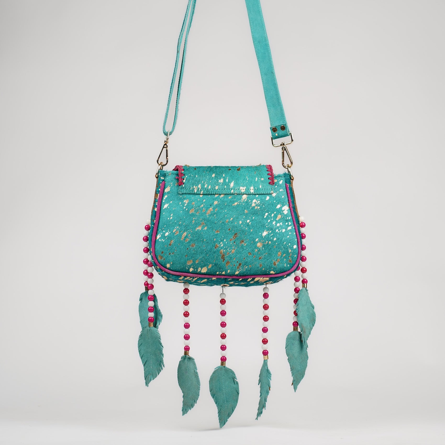 Turquoise Dreamcatcher Saddle Bag
