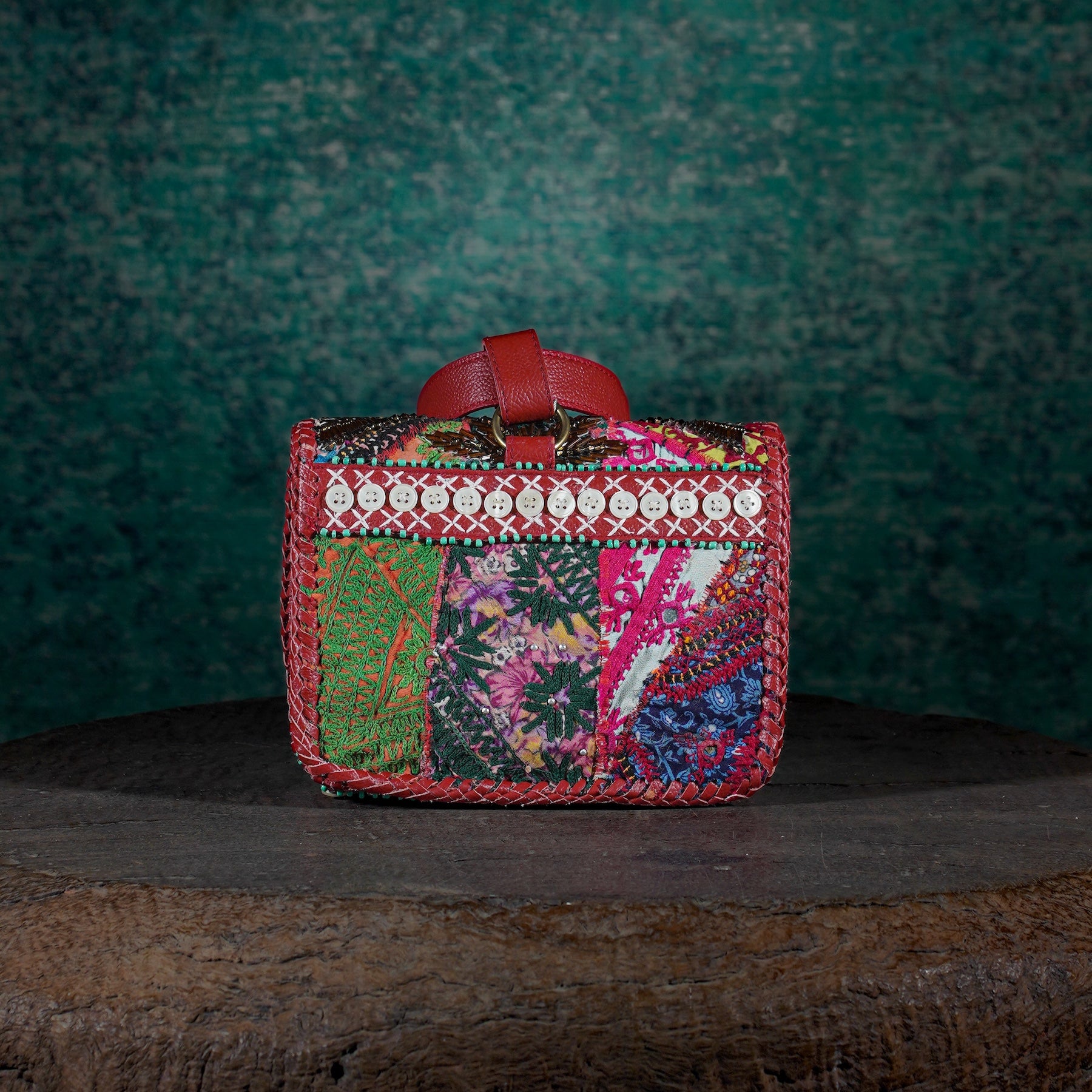 Burgundy Diya Belt Bag 008