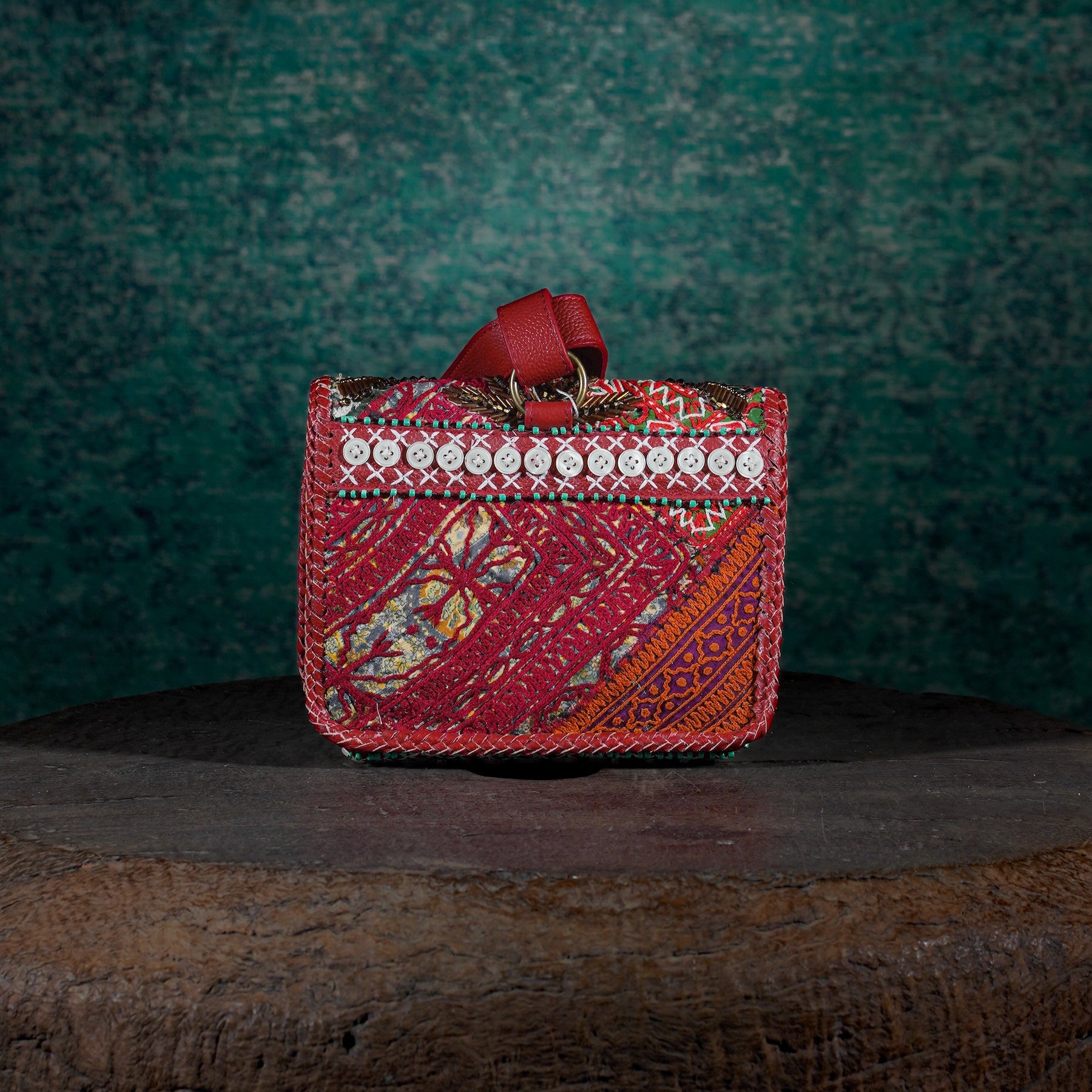 Burgundy Diya Belt Bag 009