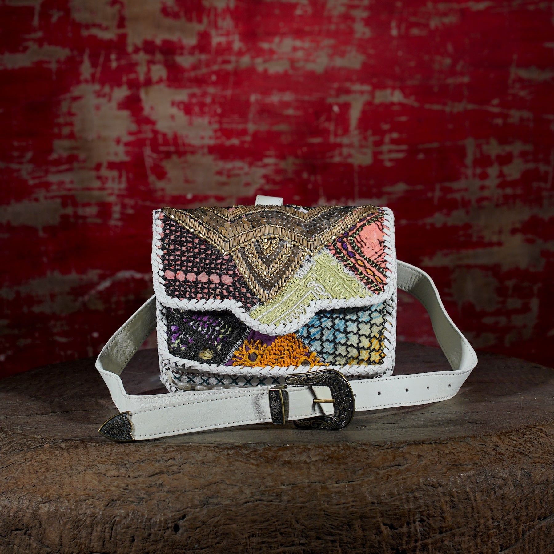 Cream Diya Belt Bag 007