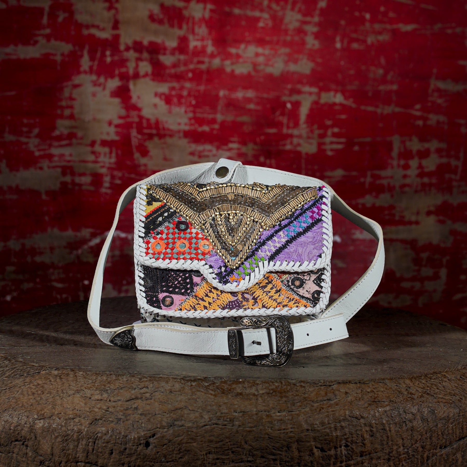 Cream Diya Belt Bag 008