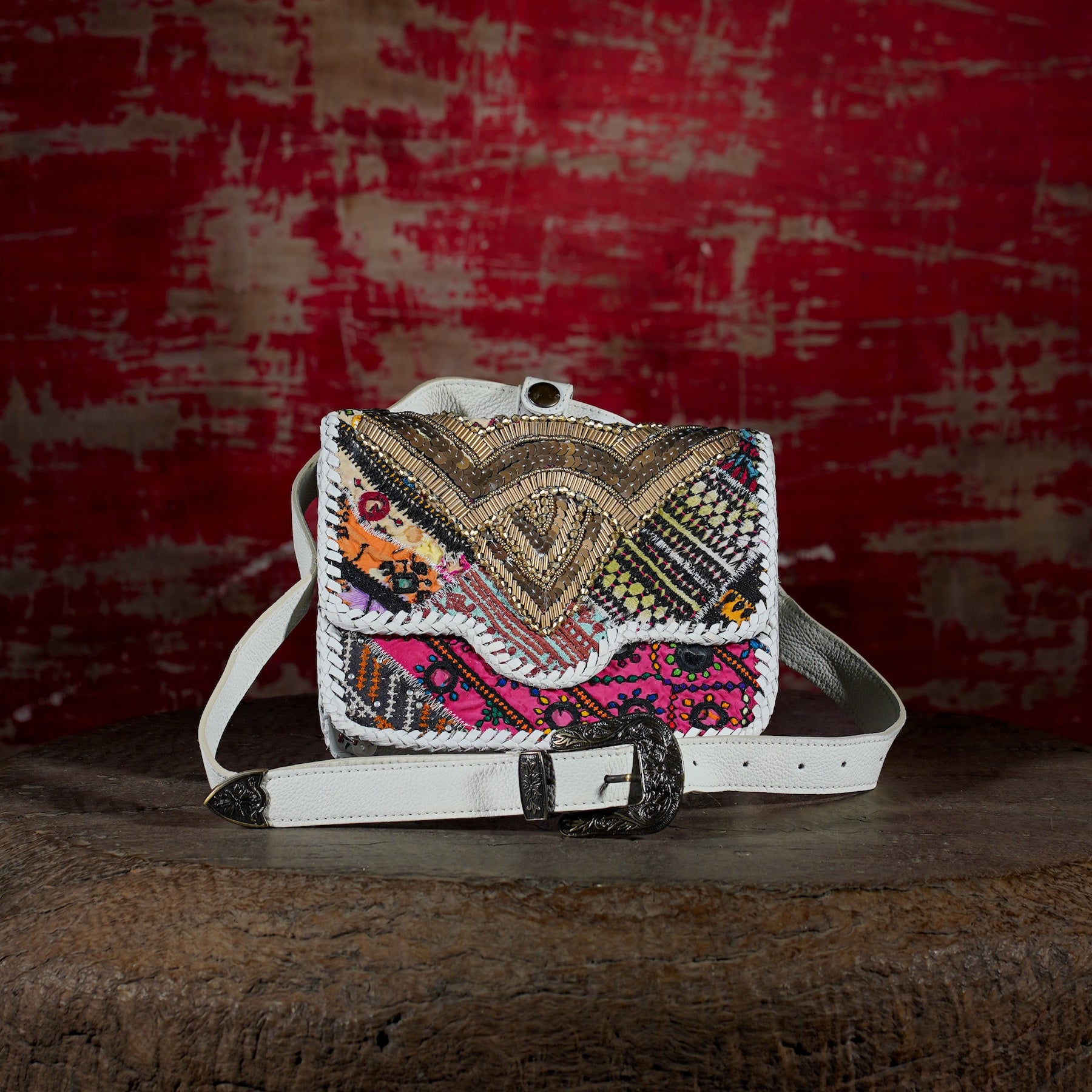 Cream Diya Belt Bag 010