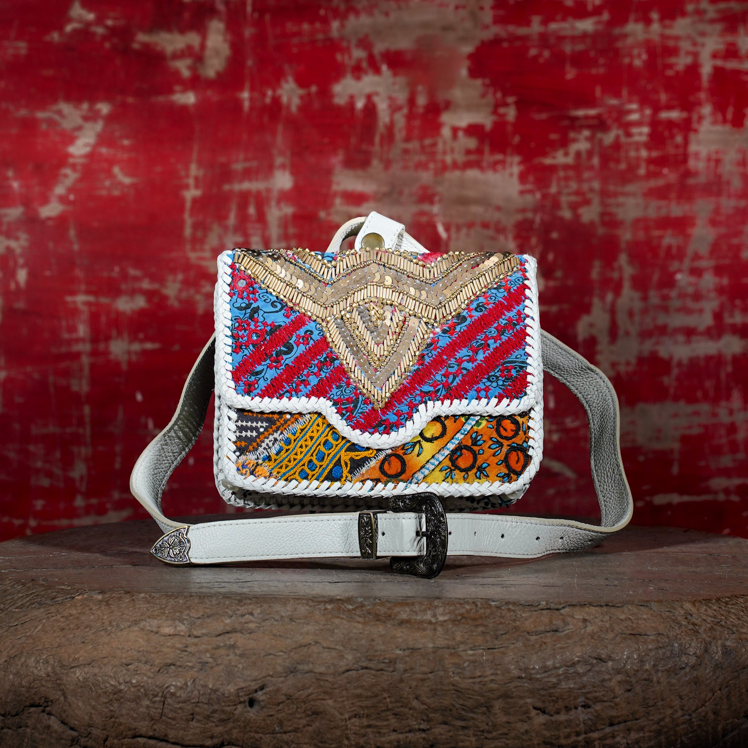 Cream Diya Belt Bag 013