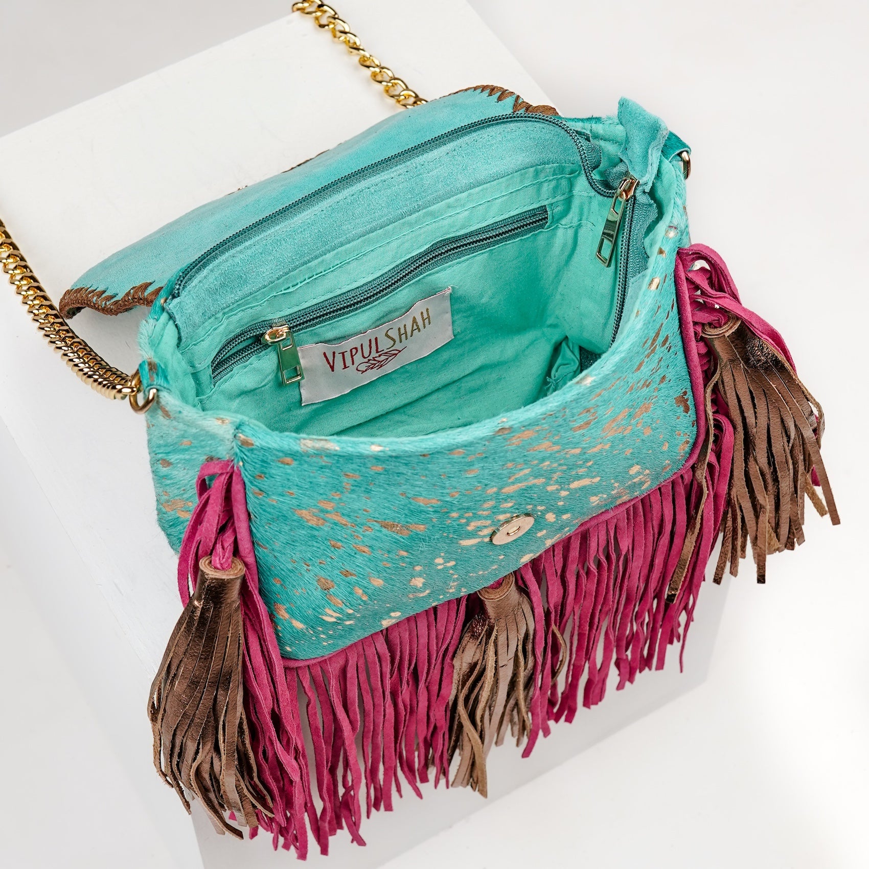 Turquoise Evil Eye Sling Bag