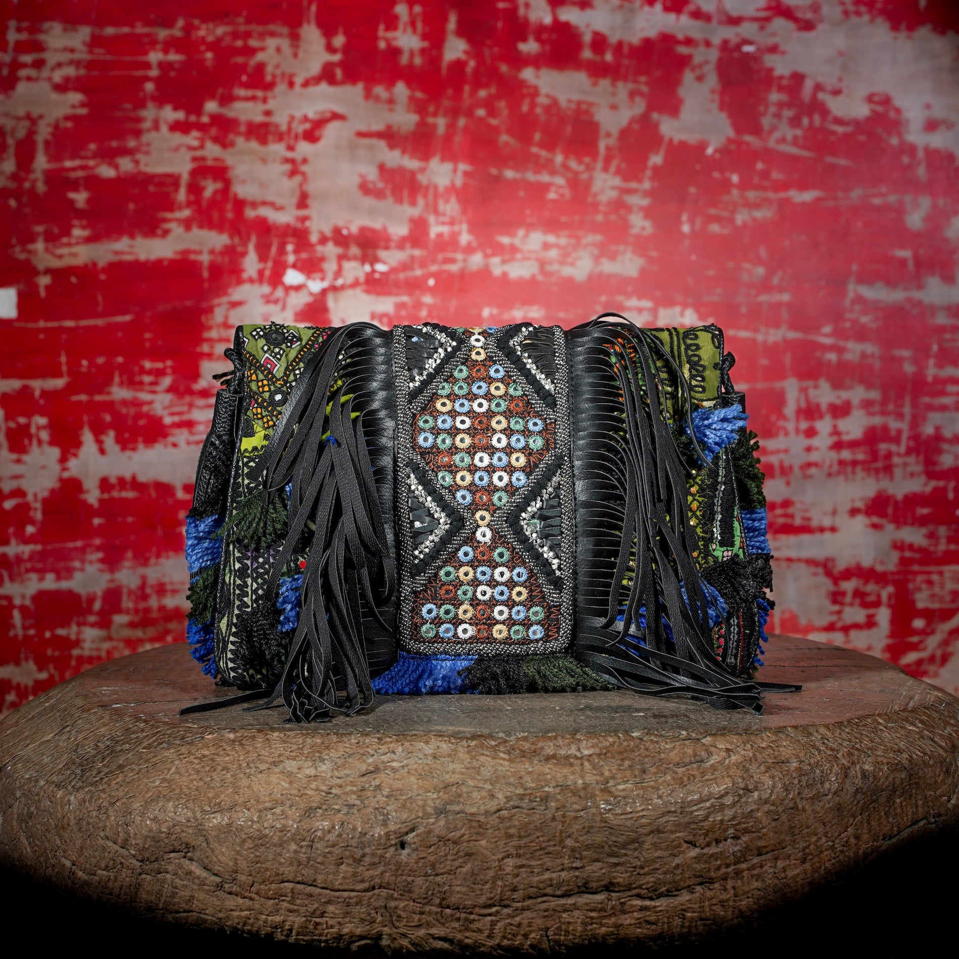Black Fringe Clutch 009