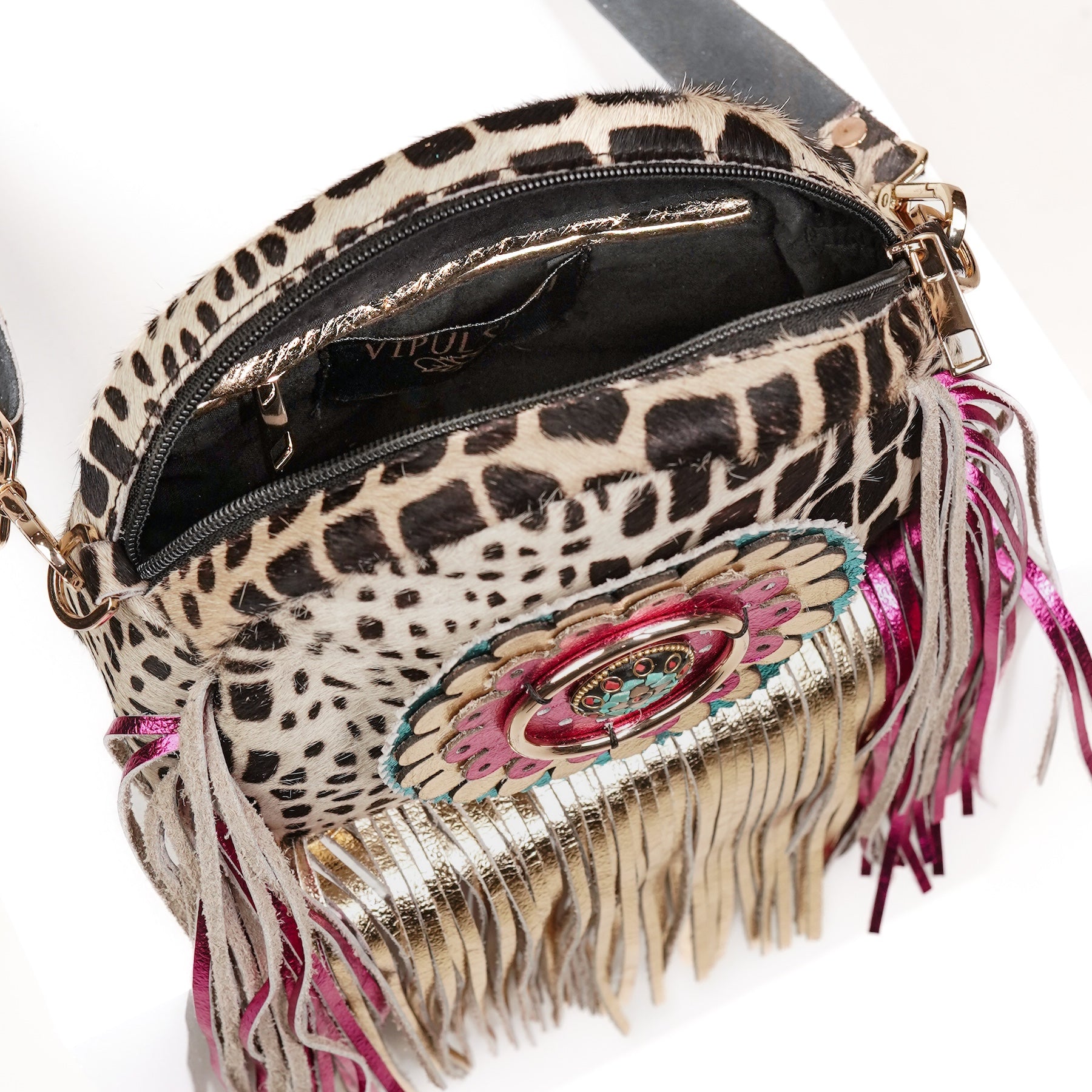 Spotted Skin Flamingo Sling Bag