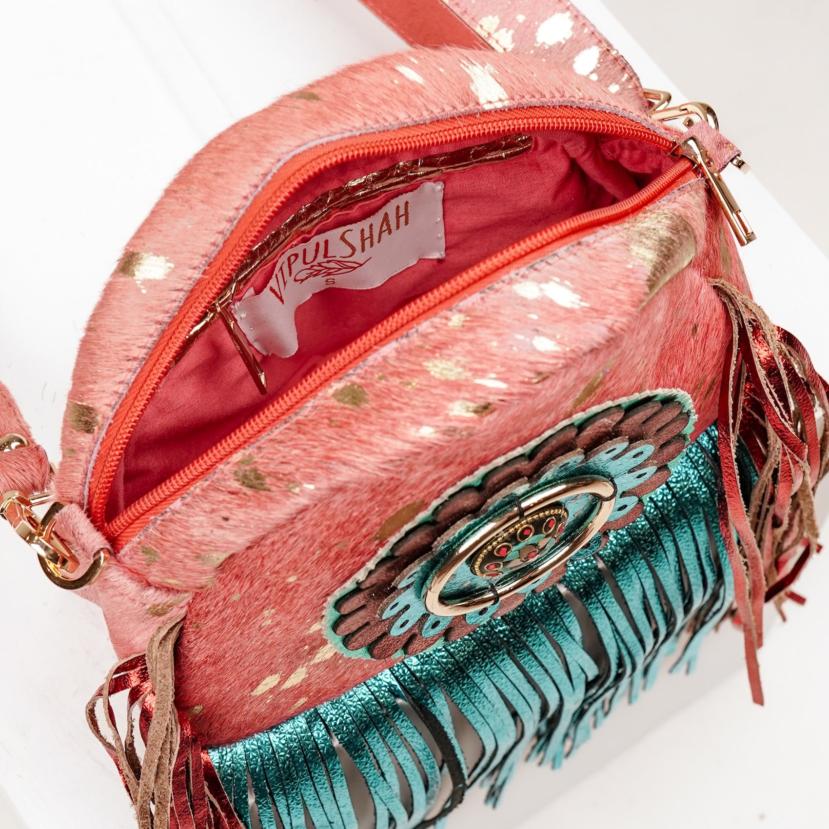 Peach Flamingo Sling Bag