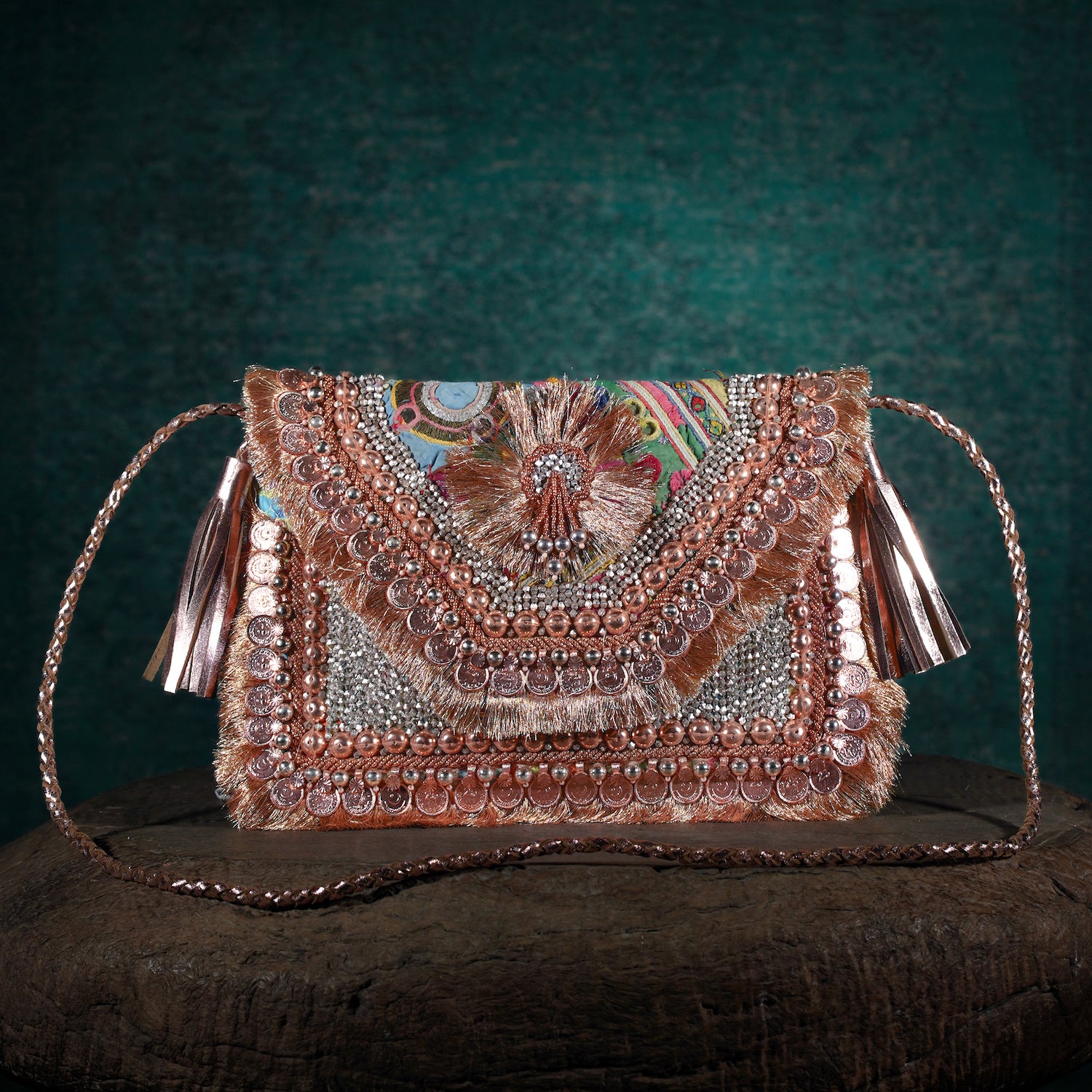 Rose Gold Festive Clutch 009