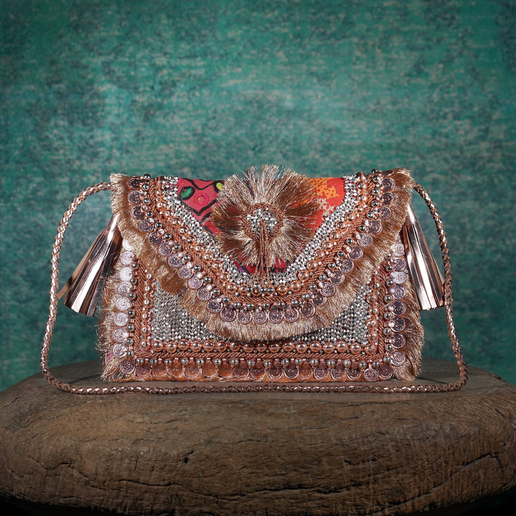 Rose Gold Festive Clutch 011