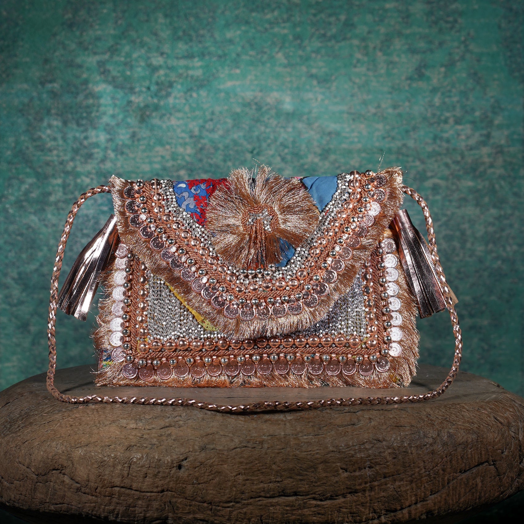 Rose Gold Festive Clutch 016