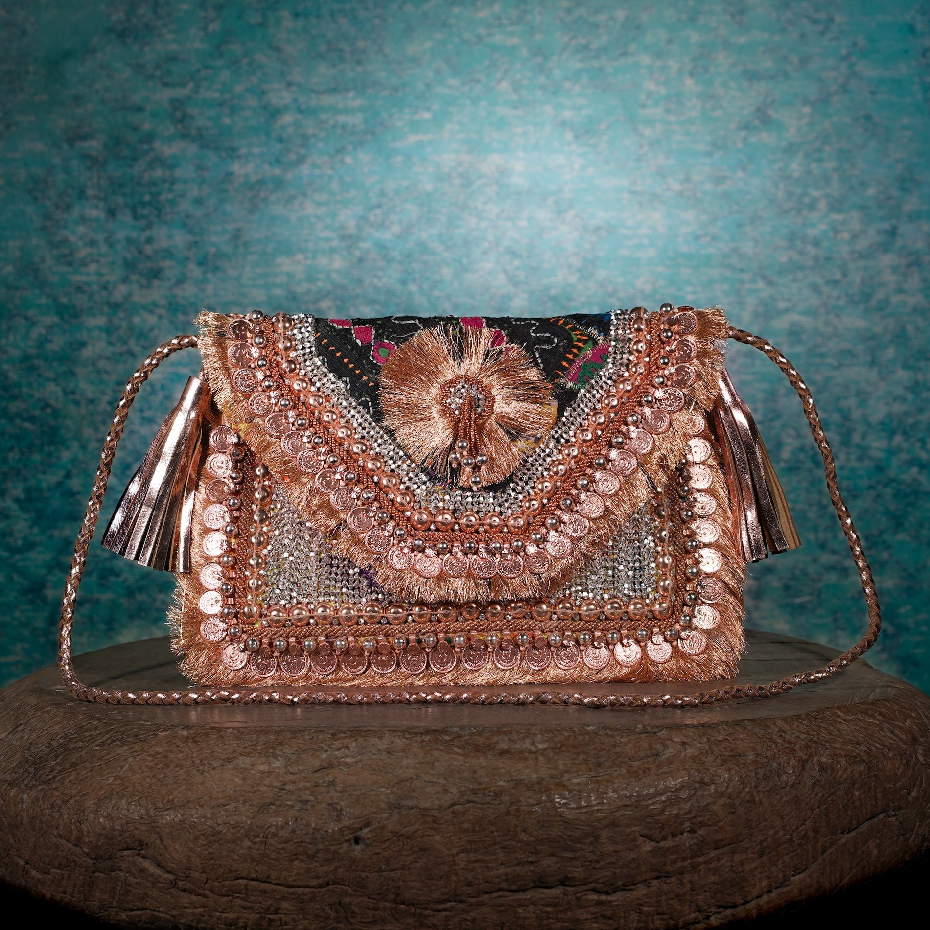 Rose Gold Festive Clutch 021