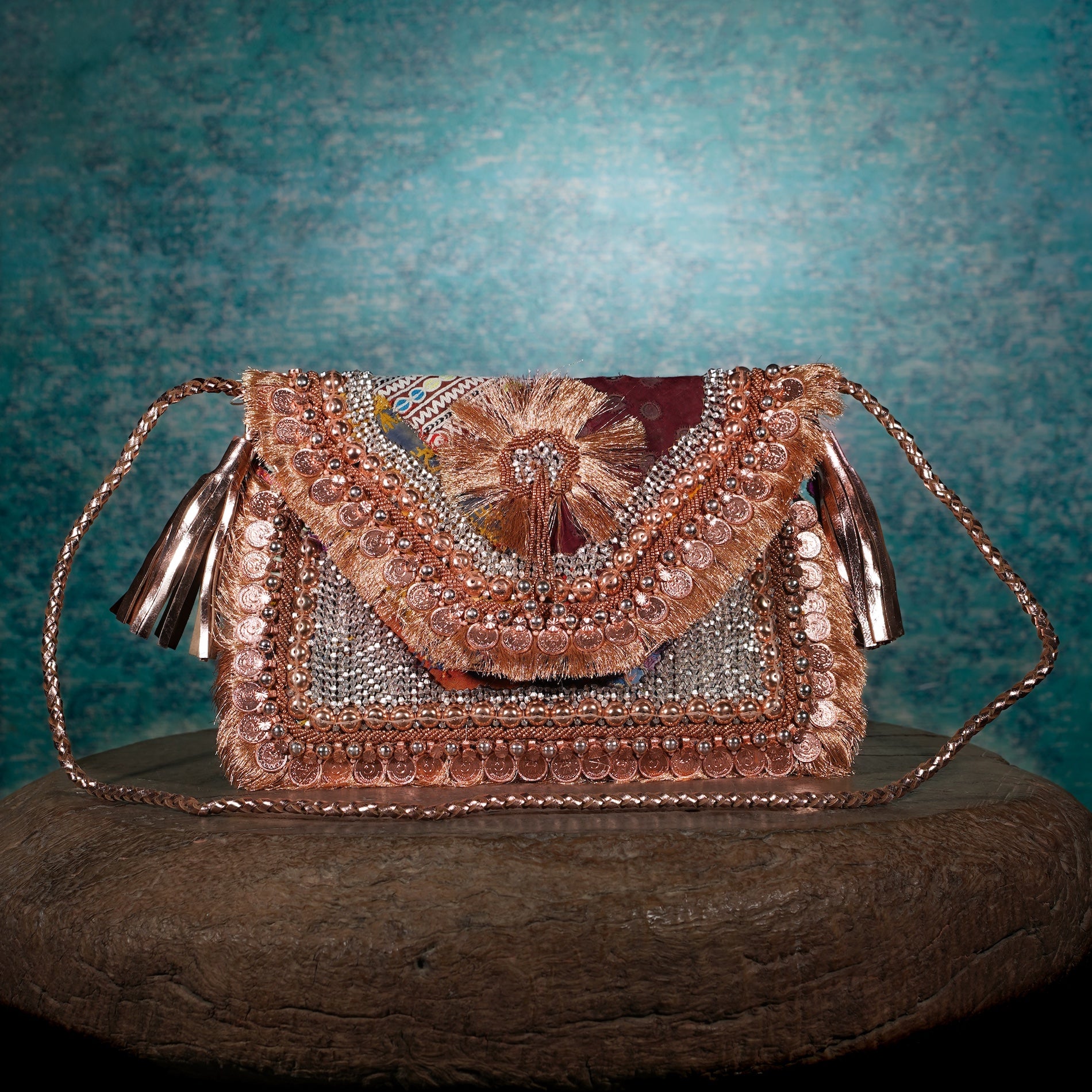 Rose Gold Festive Clutch 022