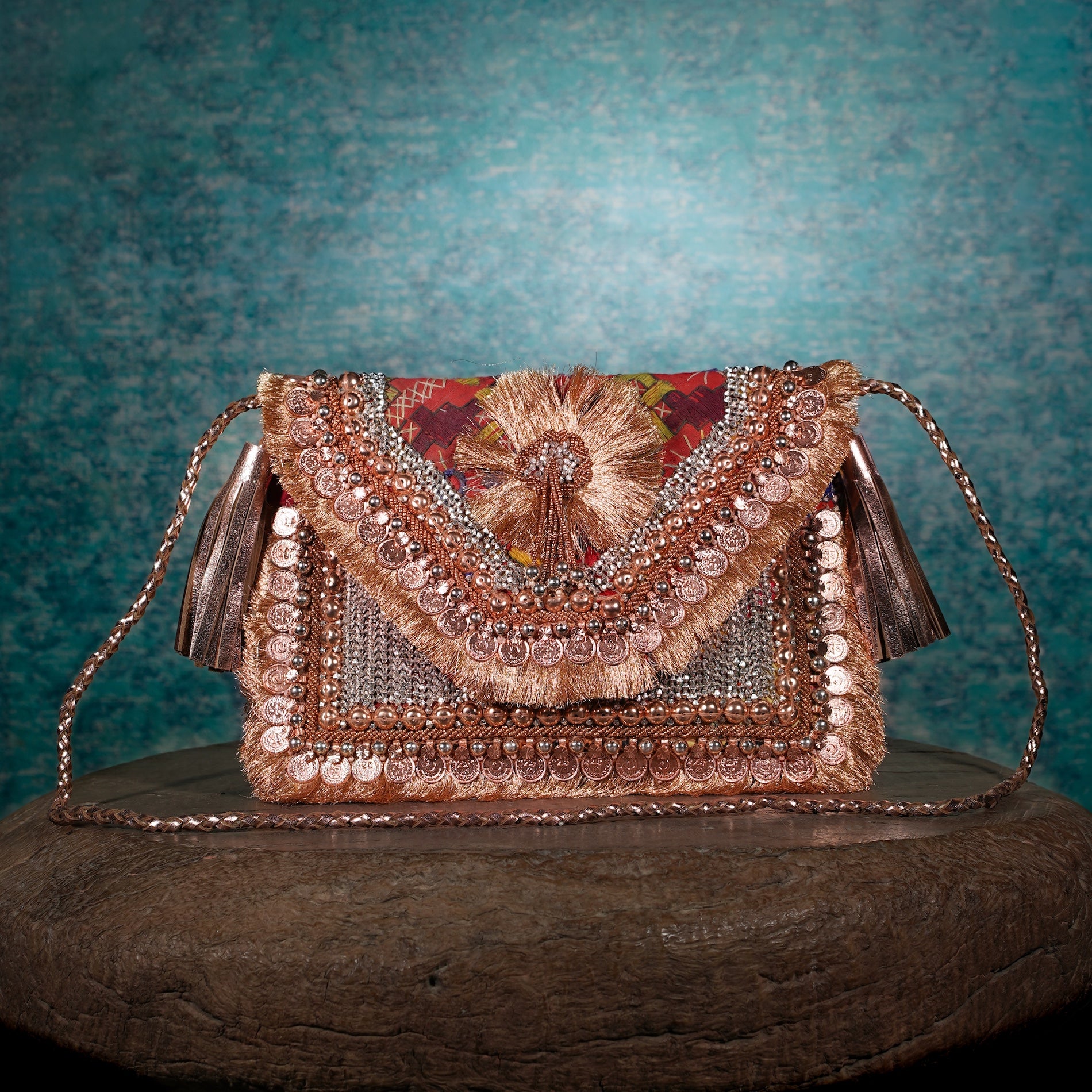 Rose Gold Festive Clutch 024
