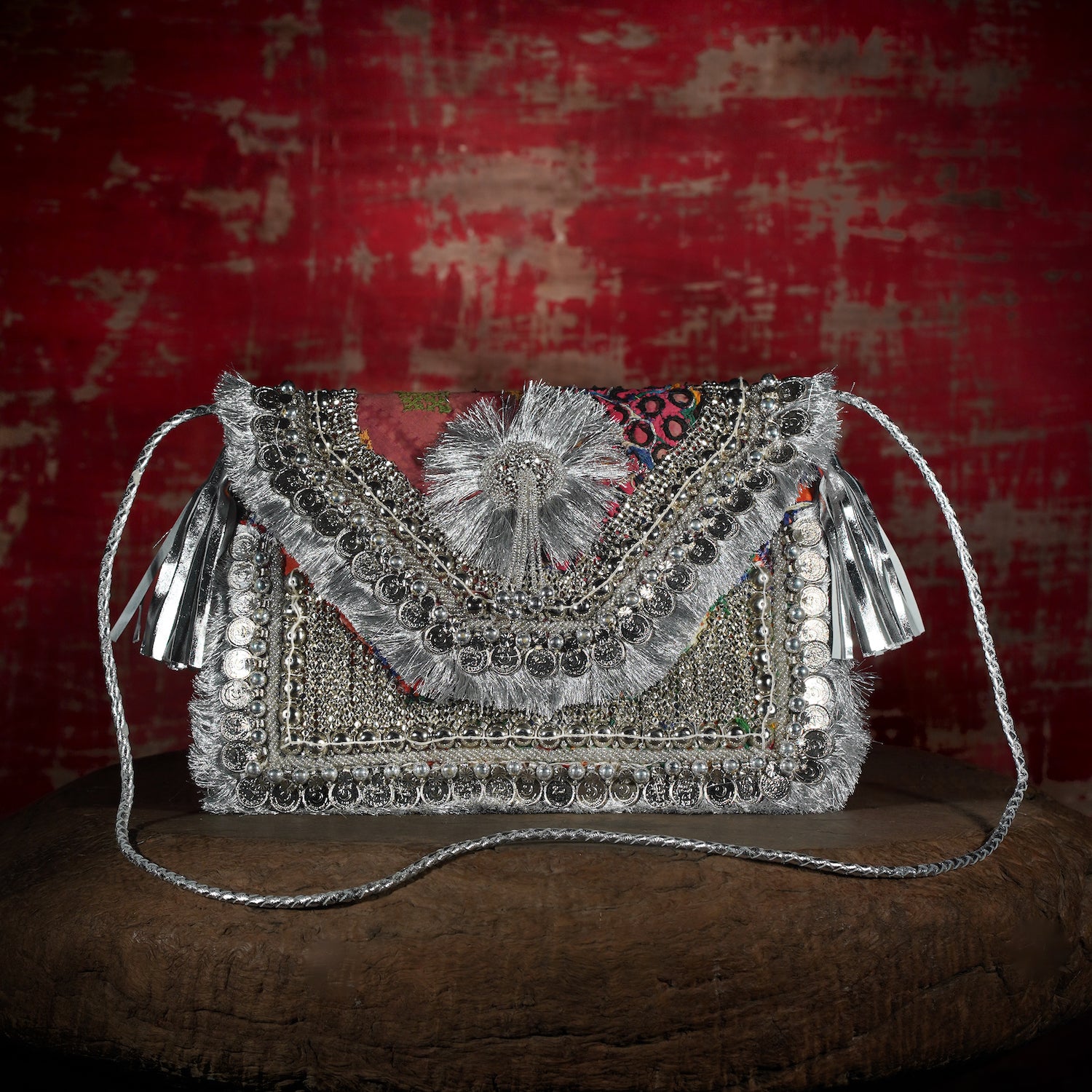 Silver Festive Clutch 009