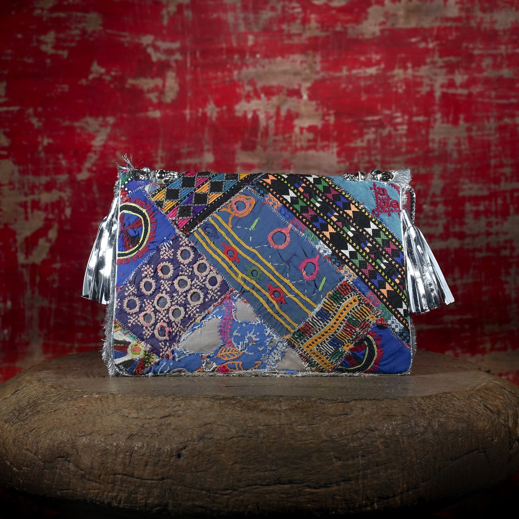 Silver Festive Clutch 013