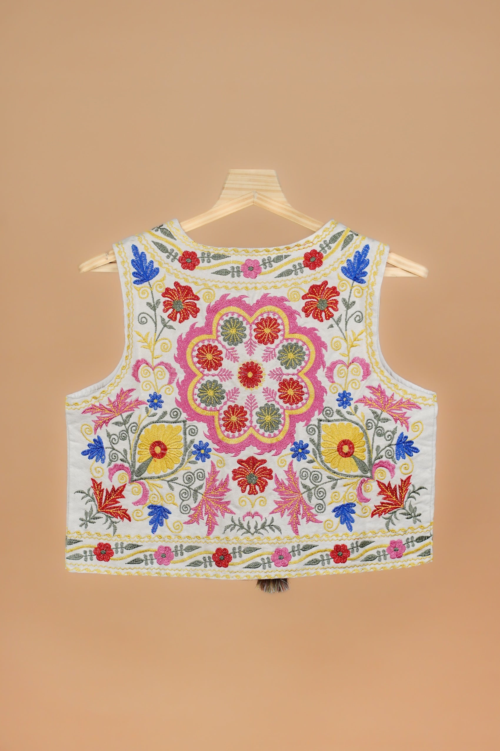 Fulkari Gilet - Cream