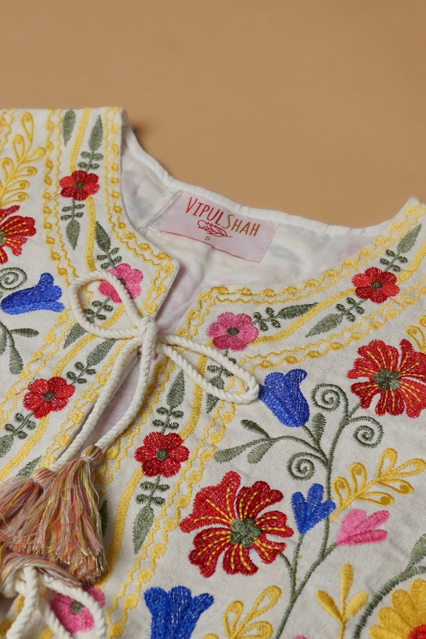 Fulkari Gilet - Cream