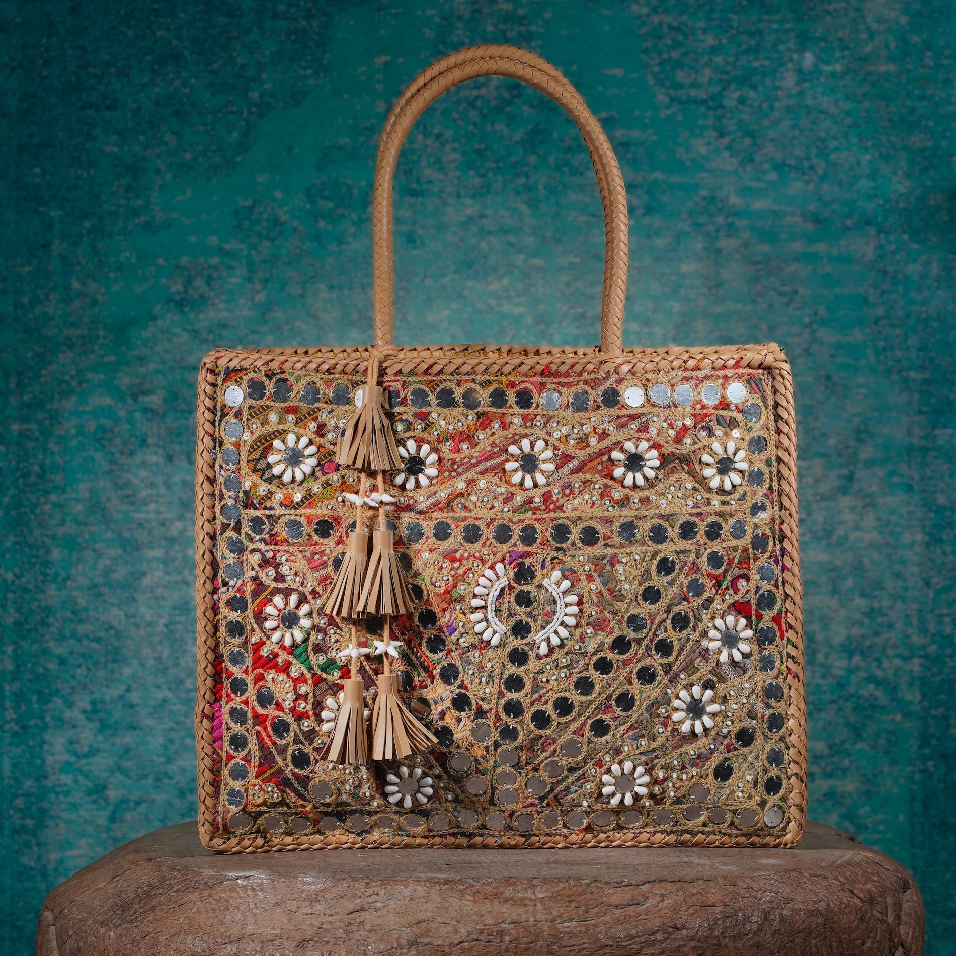 Beige Hichki Shopper Bag 004