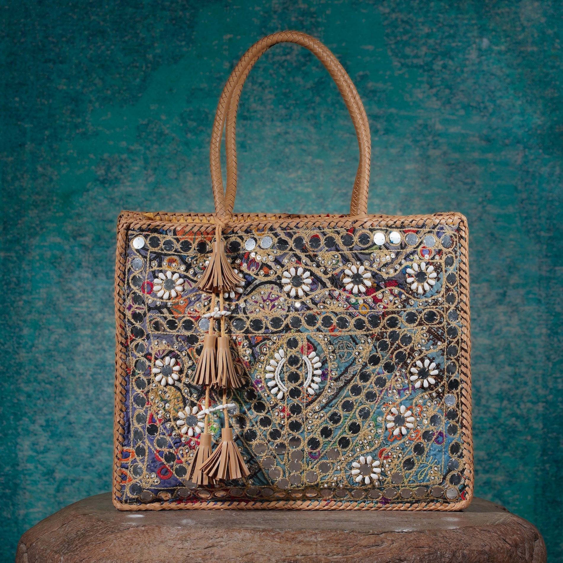Beige Hichki Shopper Bag 003